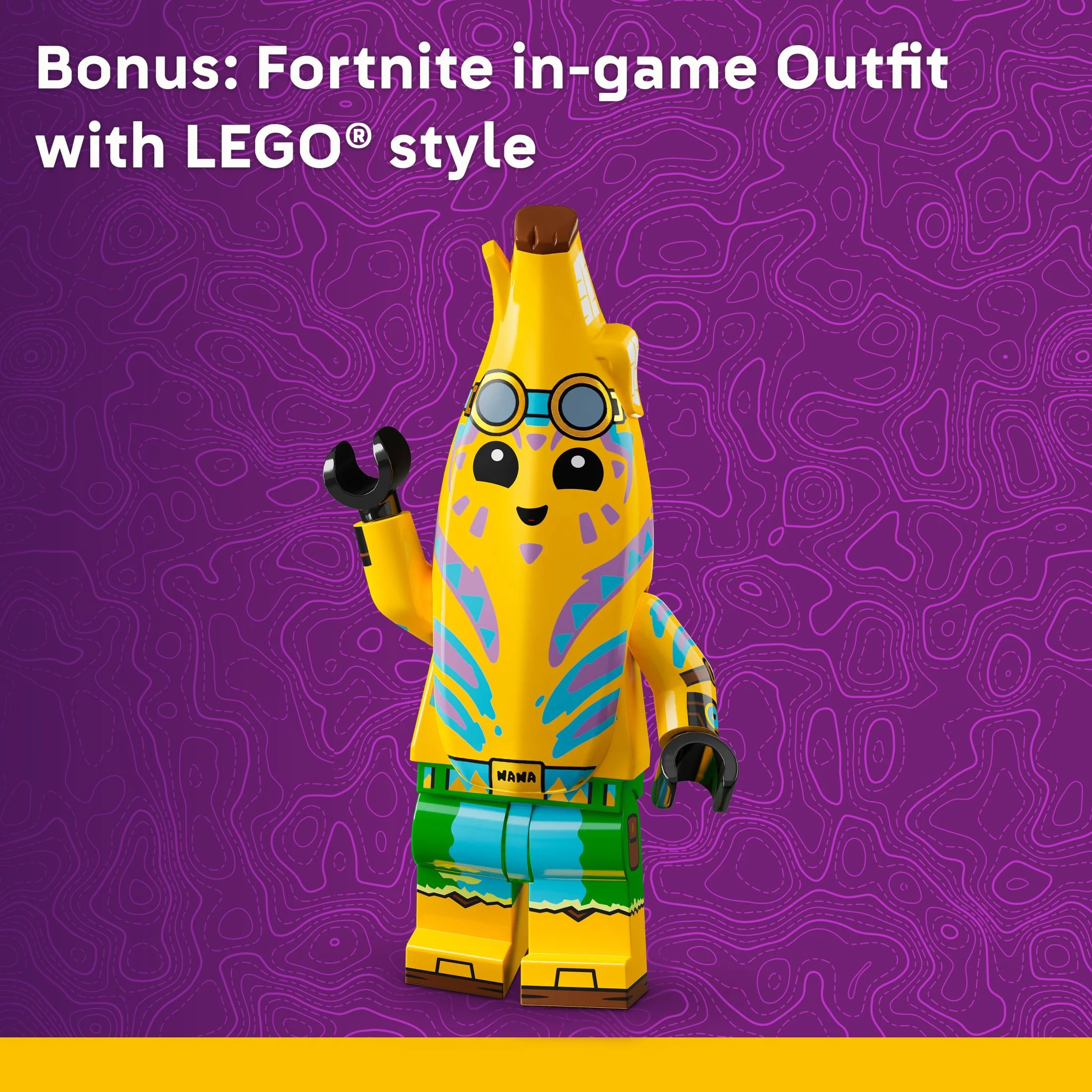 LEGO Fortnite Klombo Kids Toy - Fortnite Action Figure with Peely and Oro Minifigures - Pretend Play and Building Toy for Girls and Boys 10+ - Gift Idea for Birthdays and Gaming Fans - 77077 - Image 7