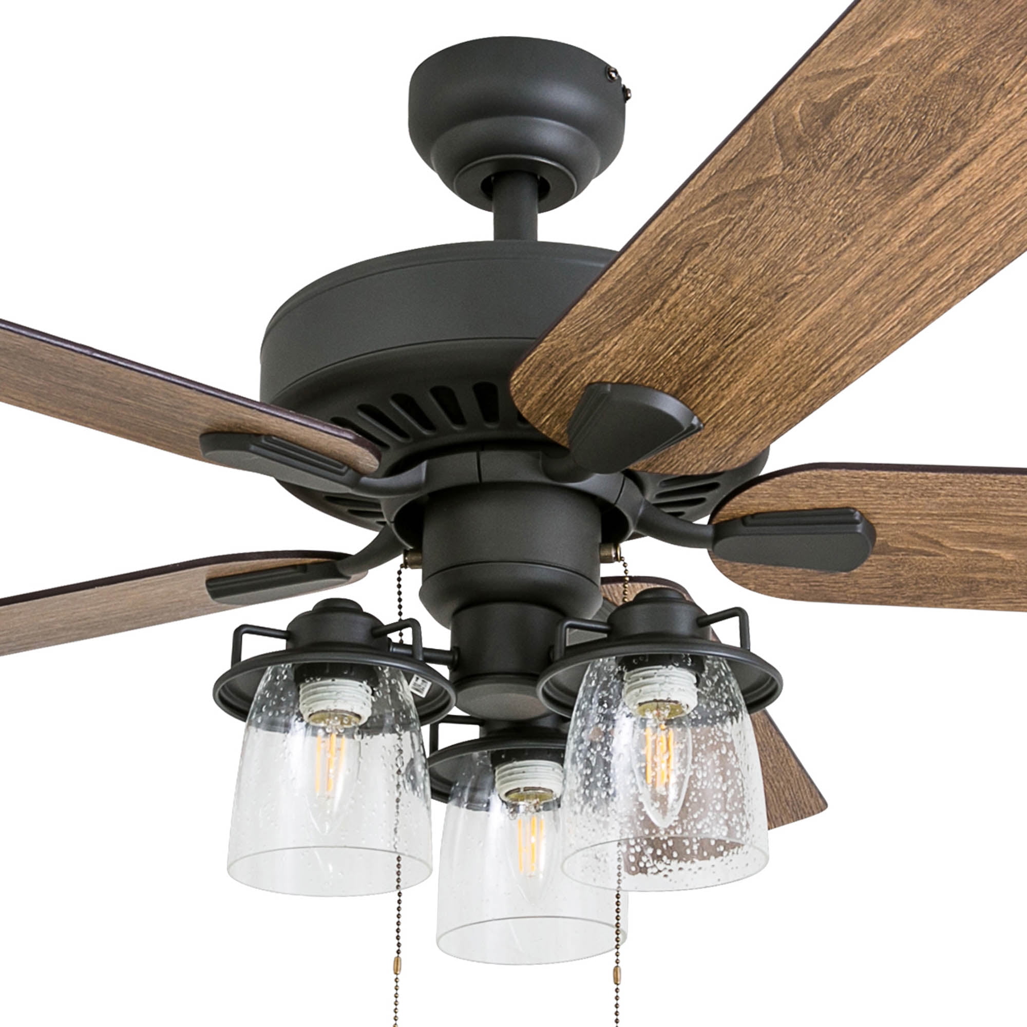 Prominence Home 50585-35 Briarcrest Farmhouse 52-Inch Aged Bronze Indoor Ceiling Fan with 5 Barnwood, Tumbleweed Blades - Image 9