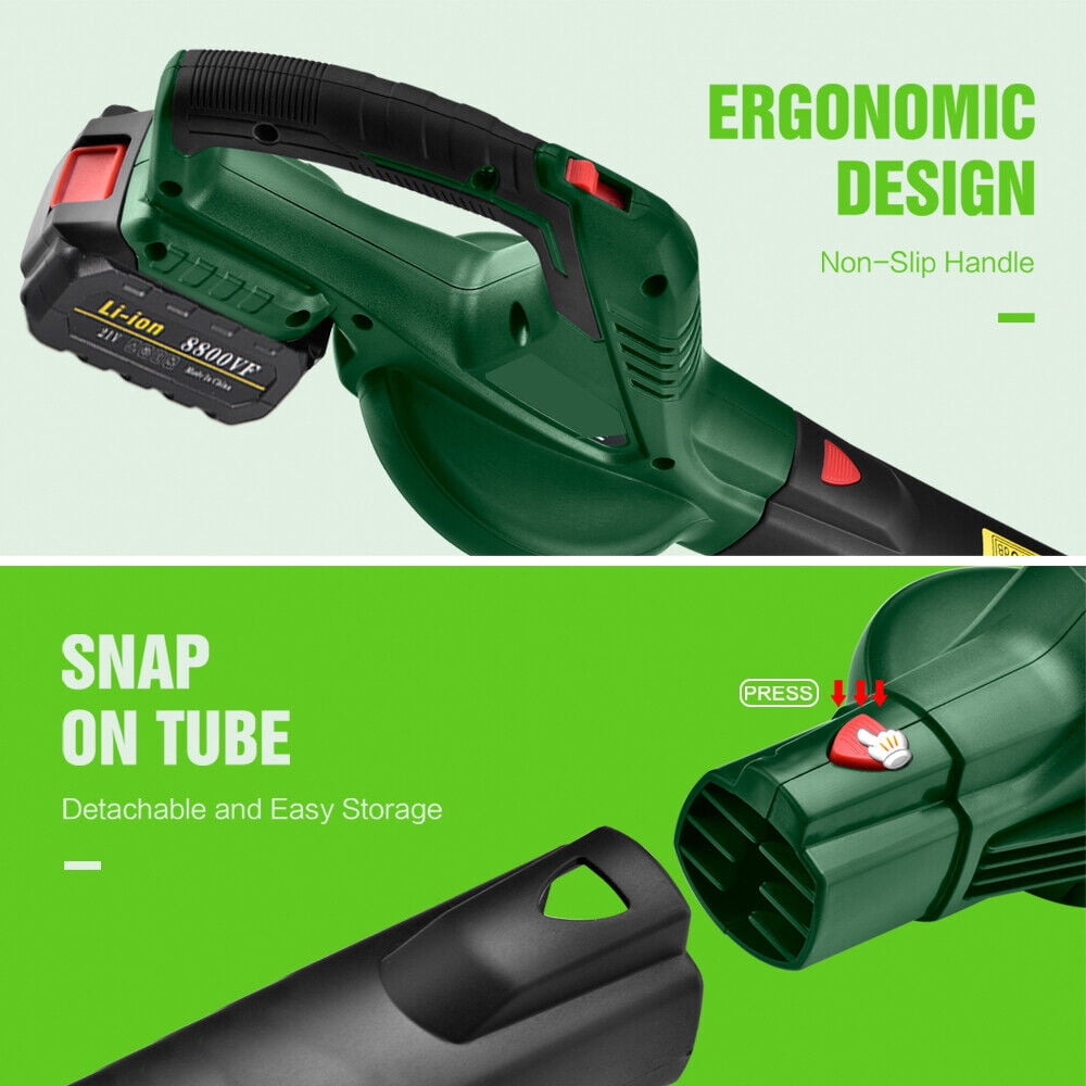 JahyShow Cordless Leaf Blower Battery Operated: 20V Electric Mini Handheld Leaf Blower - Lightweight Small Powerful Blower Battery Powered - Image 7