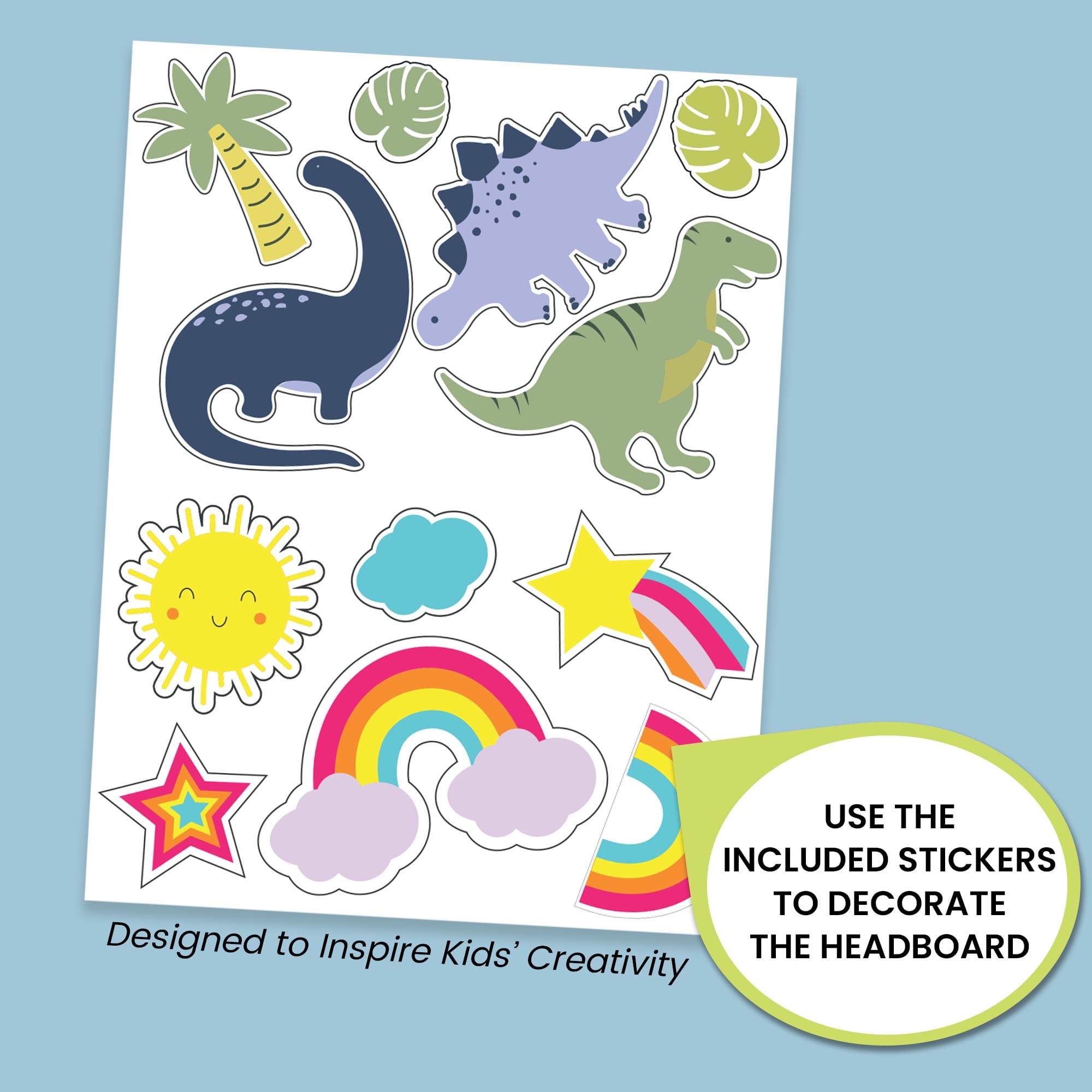 (3 pack) Delta Children Sleep N Store Toddler Bed with Interchangeable Shelf (Choose from Rainbow, Dinosaur or White Shelf), White - Image 11