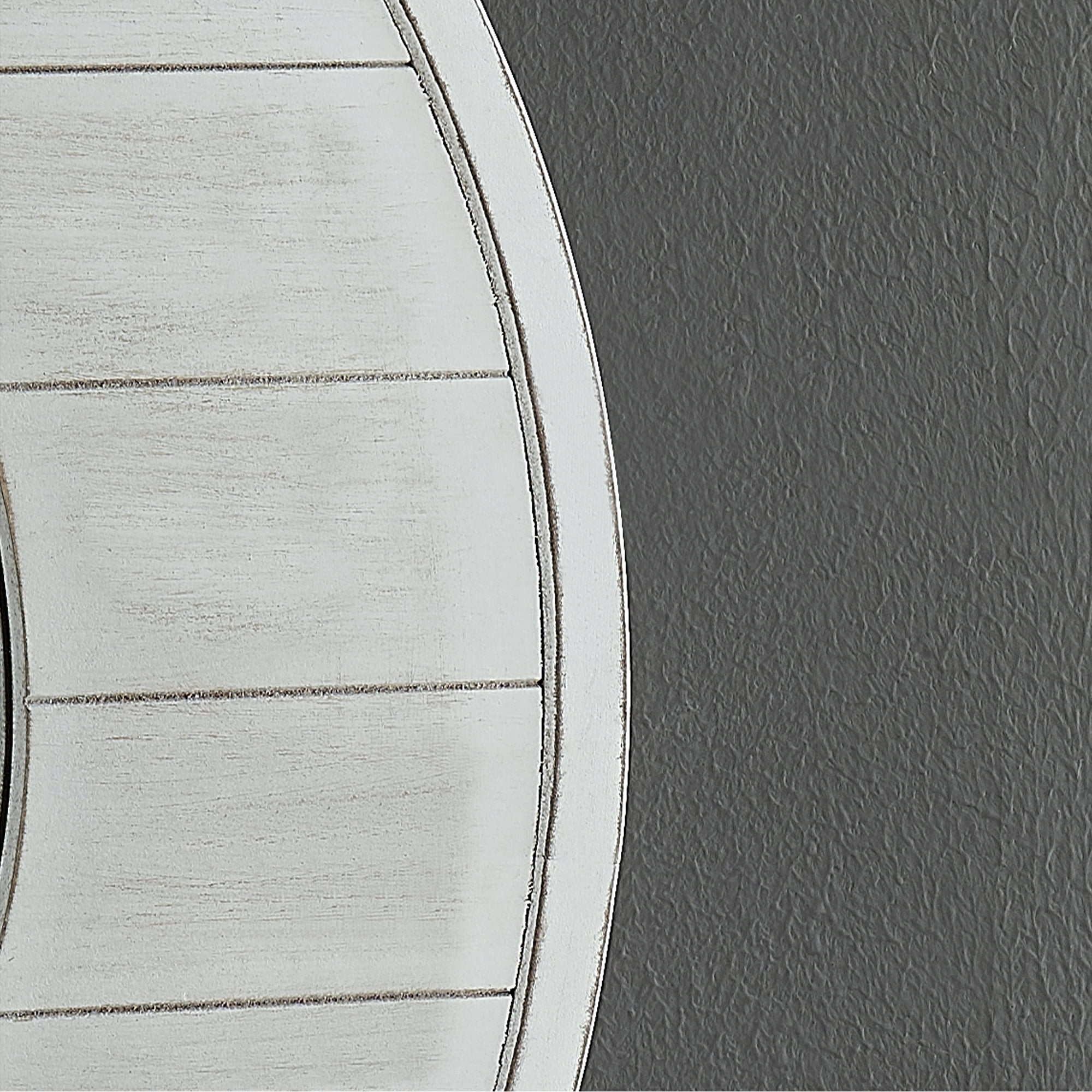 FirsTime & Co. White Ellison Shiplap Wall Mirror, Farmhouse, Round, 27 x 0.5 x 27 in - Image 4