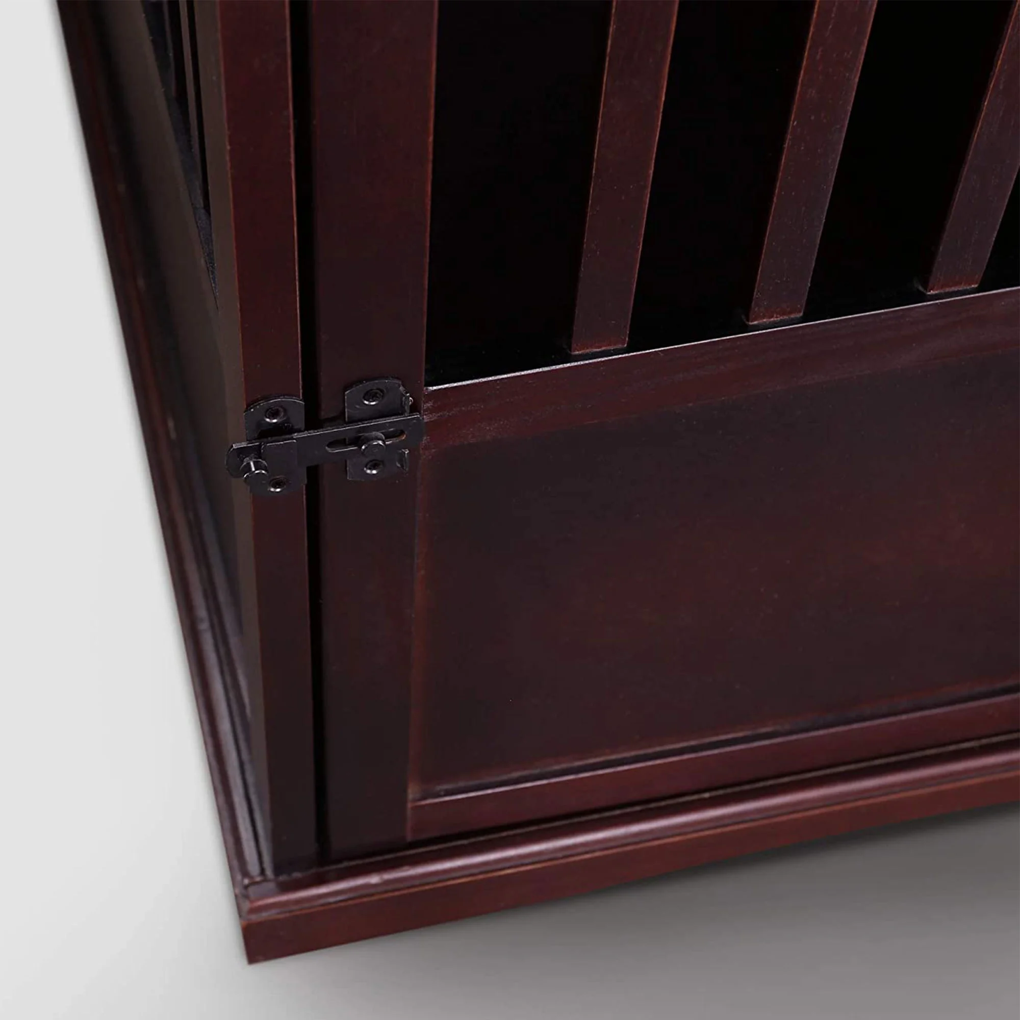 Newport Pet Dog Crate Furniture End Table, Brown, 24" - Image 7