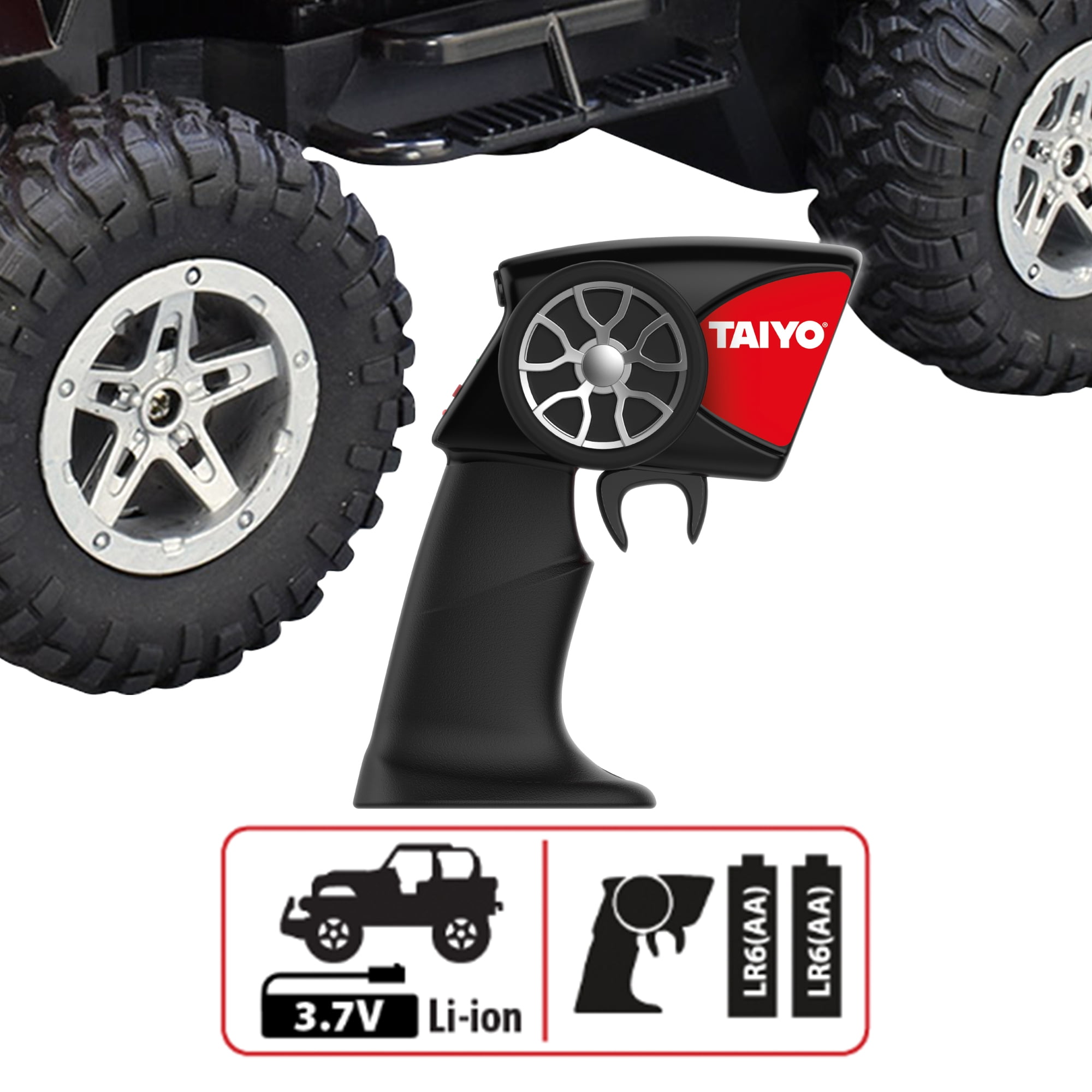 Taiyo RC Truck Jeep Rubicon, 1:16 Scale Remote Control Car with Rechargeable Battery, Electric Charger, and Handset for Off-Road, High Speed, Fast Hobby Action for Kids and Adults, 2.4Ghz, Ages 6+ - Image 2