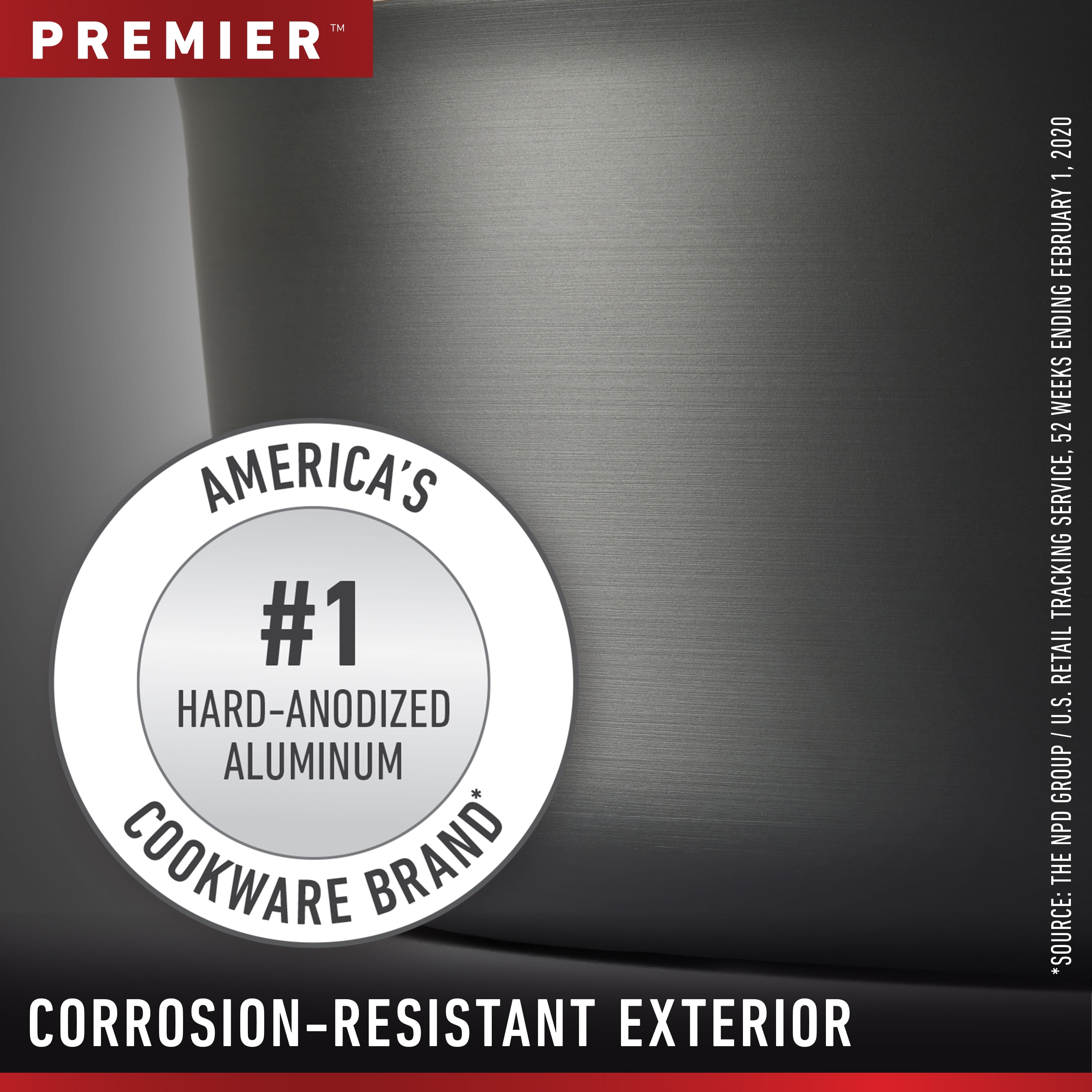 Calphalon Premier Hard-Anodized Nonstick 11-Inch Square Grill Pan, Black - Image 6