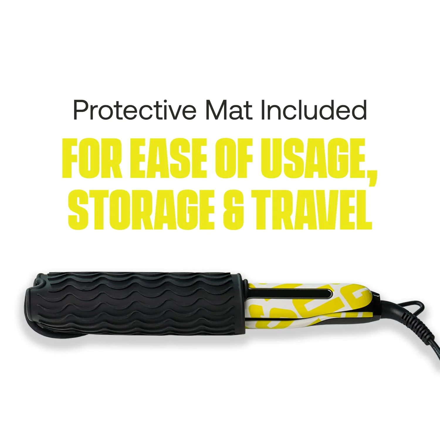 Gussi Hair Mane Squeeze 1" Titanium & Ceramic Flat Iron Hair Straightener - Image 8