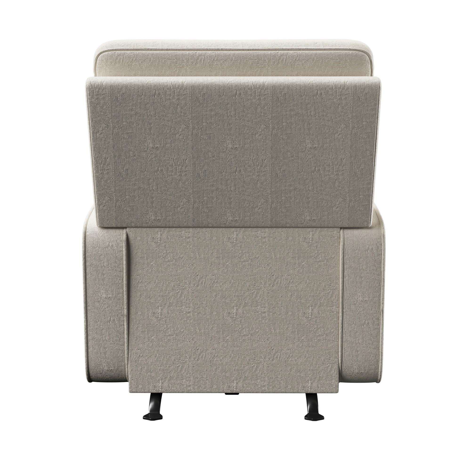 Baby Relax Salma 2-in-1 Rocker Recliner Chair, Beige Velvet - Image 12