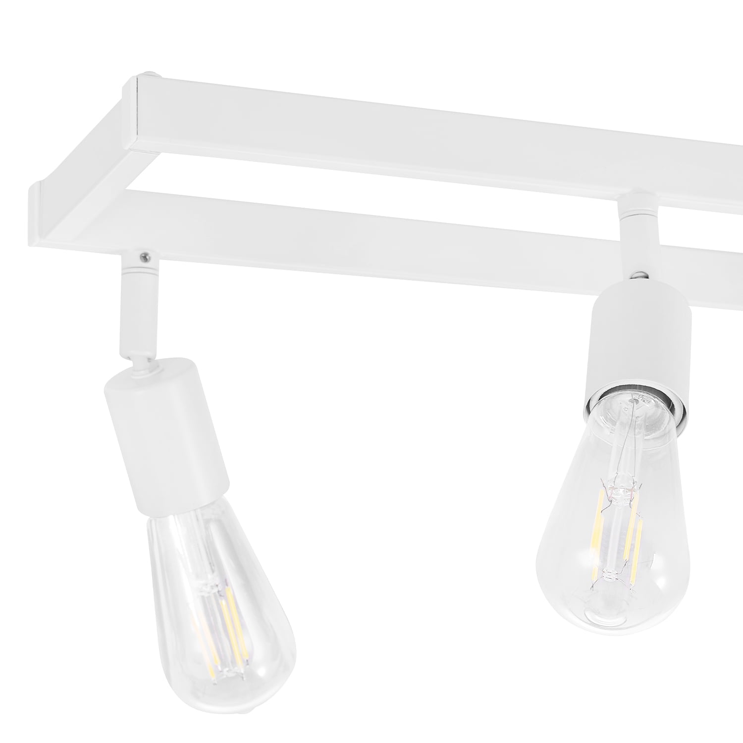 Globe Electric Farmhouse Style 36" 6-Light Matte White Track Light Pivoting Track Heads - Image 9