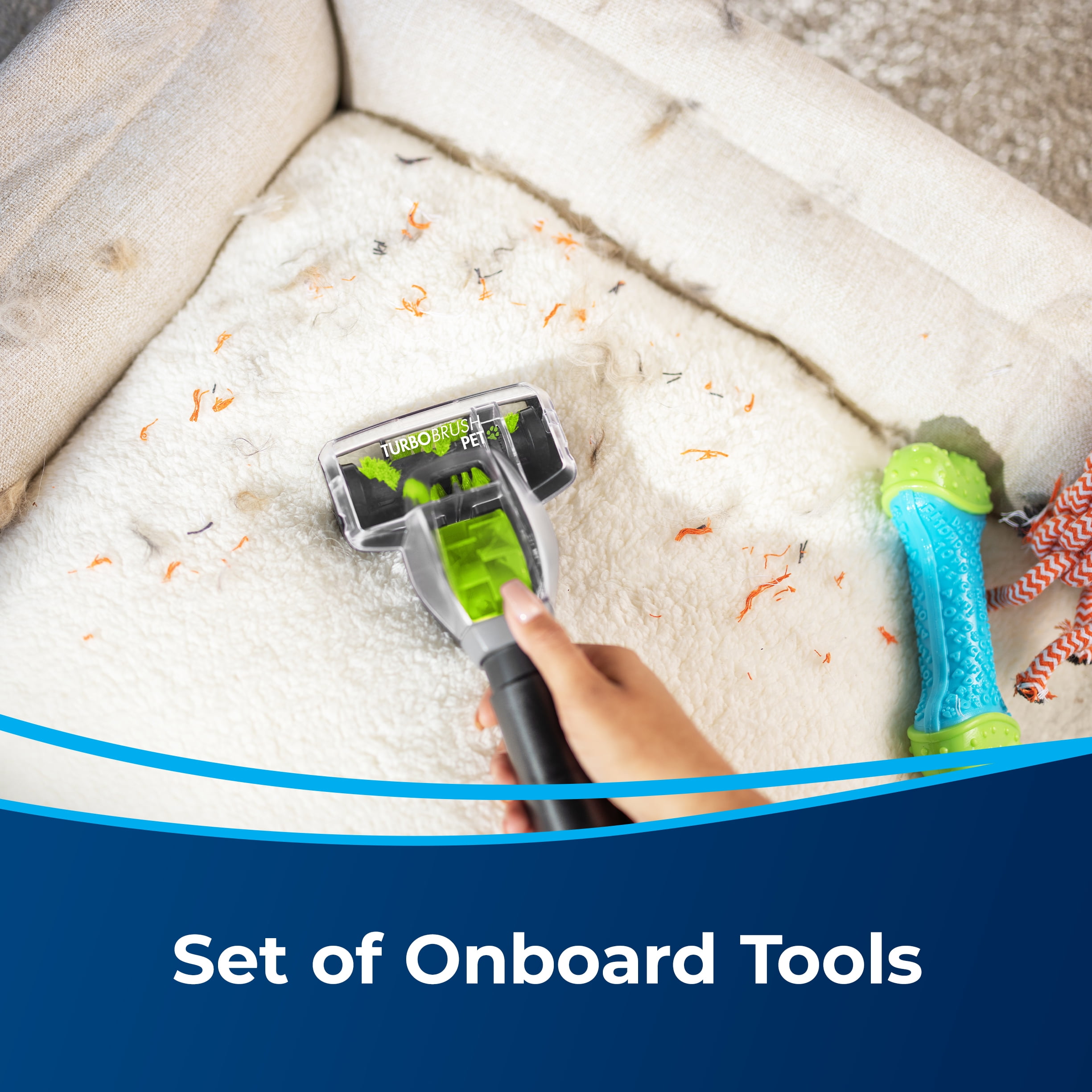 BISSELL PowerForce Helix Turbo Rewind Pet, Upright Vacuum, Pet Friendly, Automatic Cord Rewind, Powerful Pet Hair Pickup, Extra-Wide Cleaning Path, 3333, Black & Green - Image 8