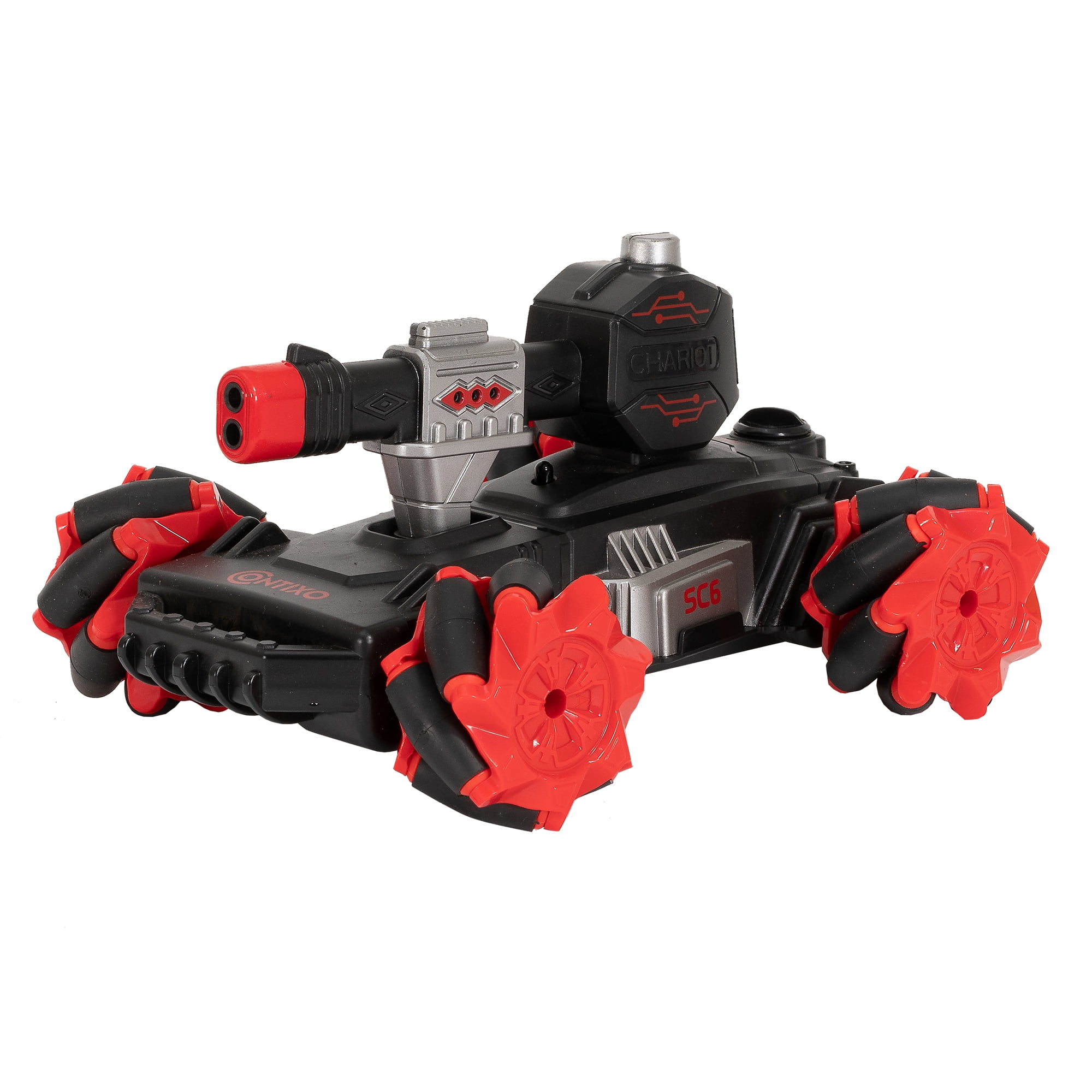 Contixo Remote Control Battle Tanks, 2-Pack, Ages 8+, 4WD All-Terrain RC Tanks, LED Lights, Sound & Smoke, Infrared Laser, RC Car for Kids - Image 2