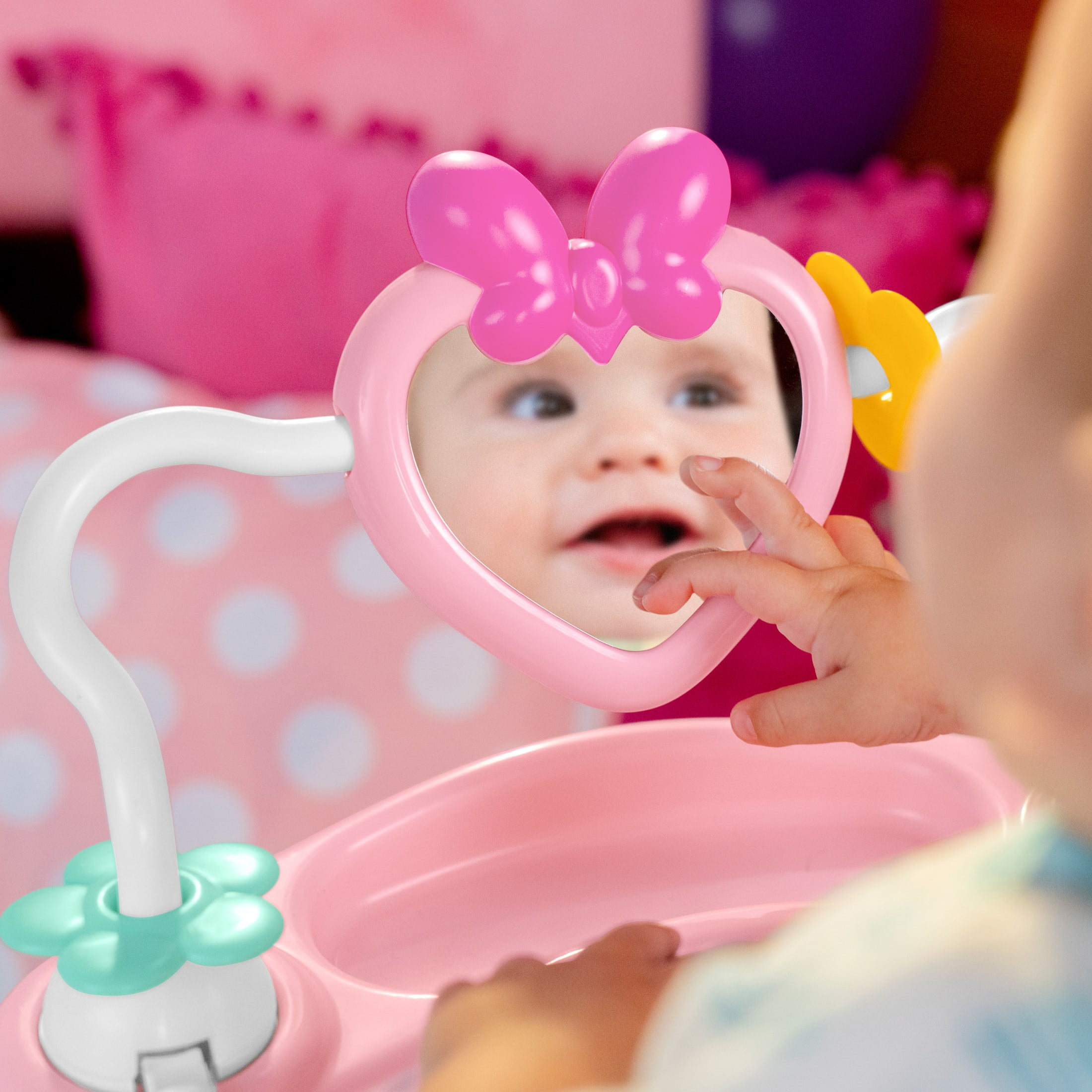 Disney Baby Minnie Mouse Forever Besties Infant Activity Center Jumper, Pink, Unisex, Infants Ages 6 Months to 1 Year - Image 14