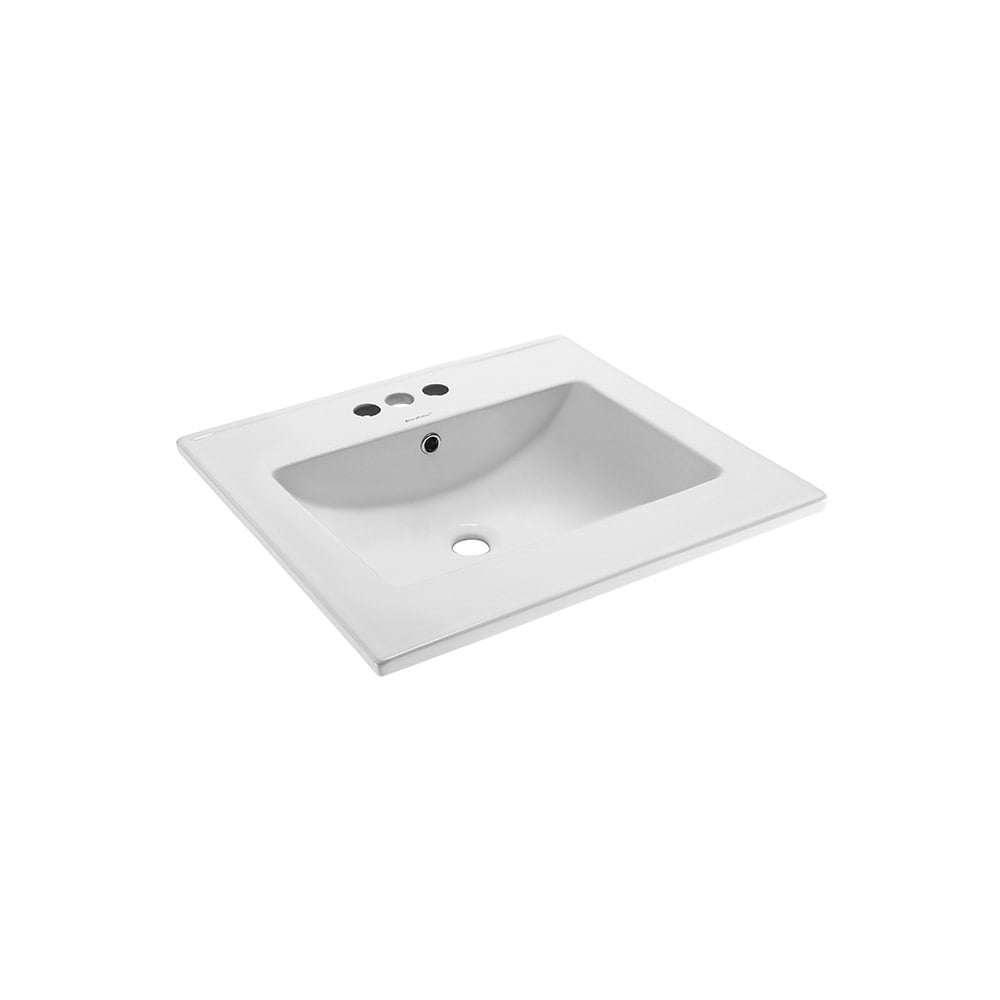 Swiss Madison Ceramic Glossy White 18.50 inch x 24.25 inch x 6.75 inch Bathroom Vanity Top - Image 10