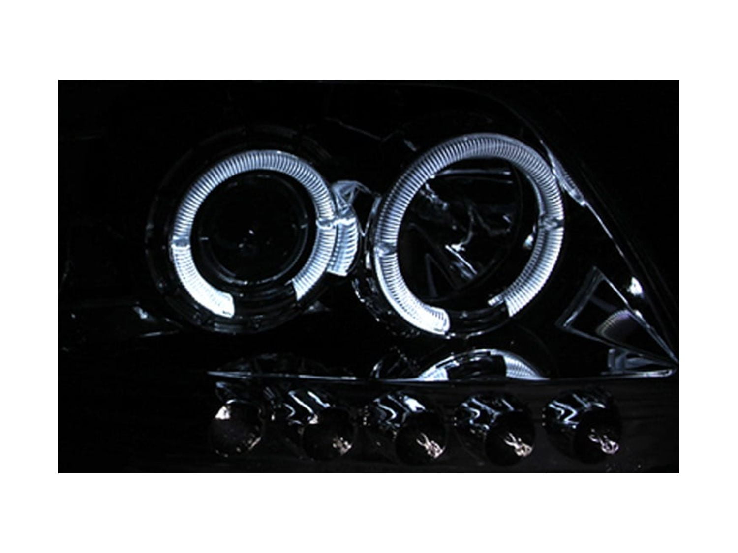 ANZO USA 111032 Projector Headlight Set w/Halo Fits select: 1997-2003 FORD F150, 1997-2003 FORD EXPEDITION - Image 4