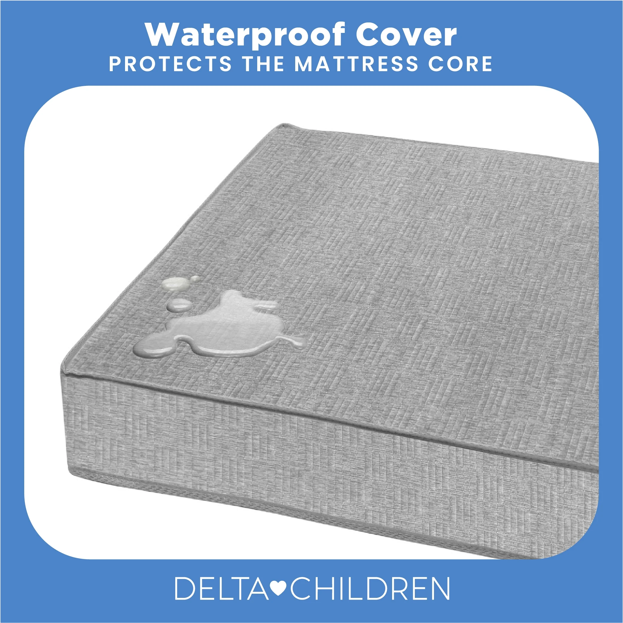 Delta Children Sweet Beginnings Dual Sided Baby Crib Mattress and Toddler Mattress, GREENGUARD Gold and CertiPUR-US Certified, Firm Plant-Based Foam, Waterproof, 5 Year Warranty - Image 9