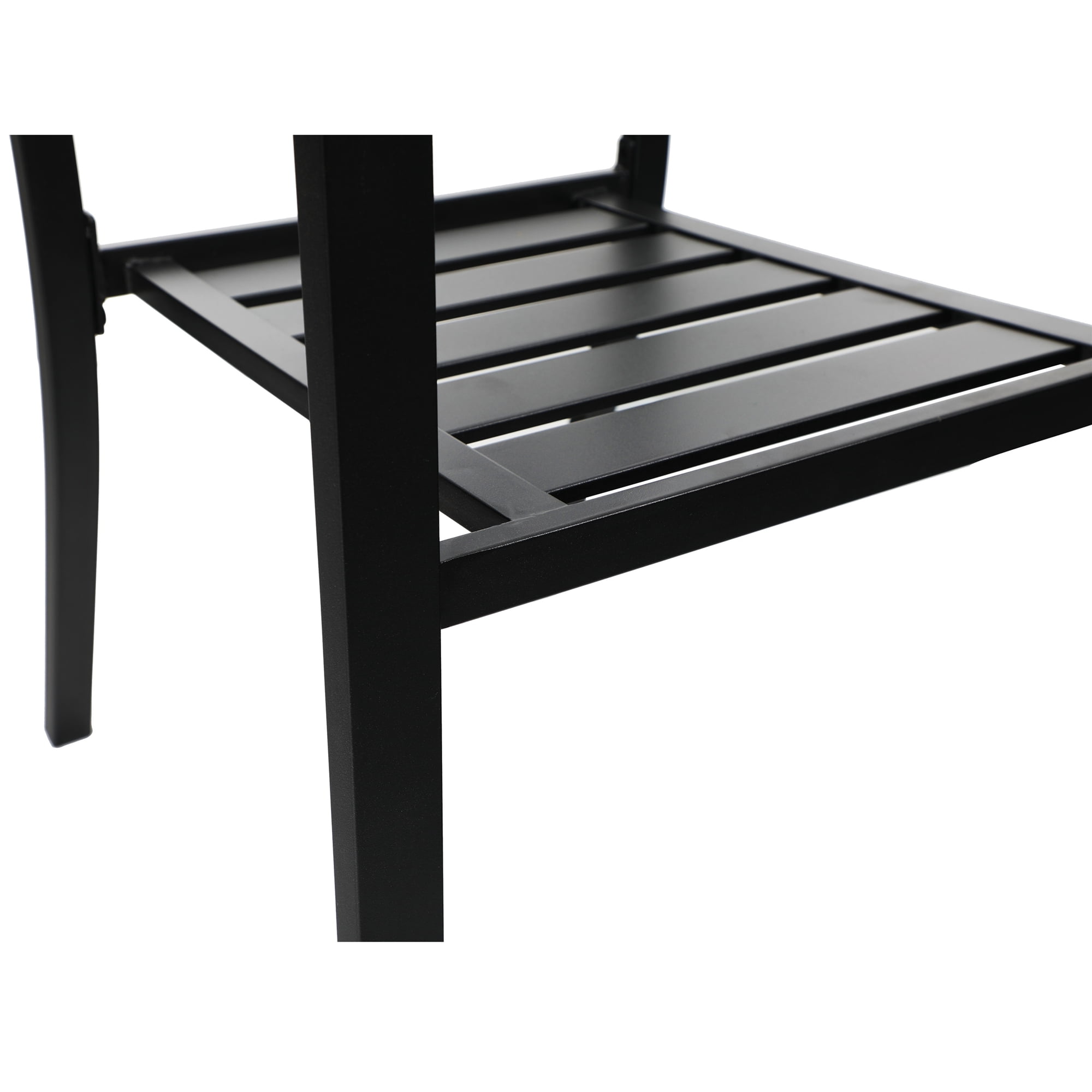 MF Studio 3-Piece Metal Patio Bistro Set Outdoor Accent Conversation Furniture for Yard, Porch and Garden, Black - Image 10