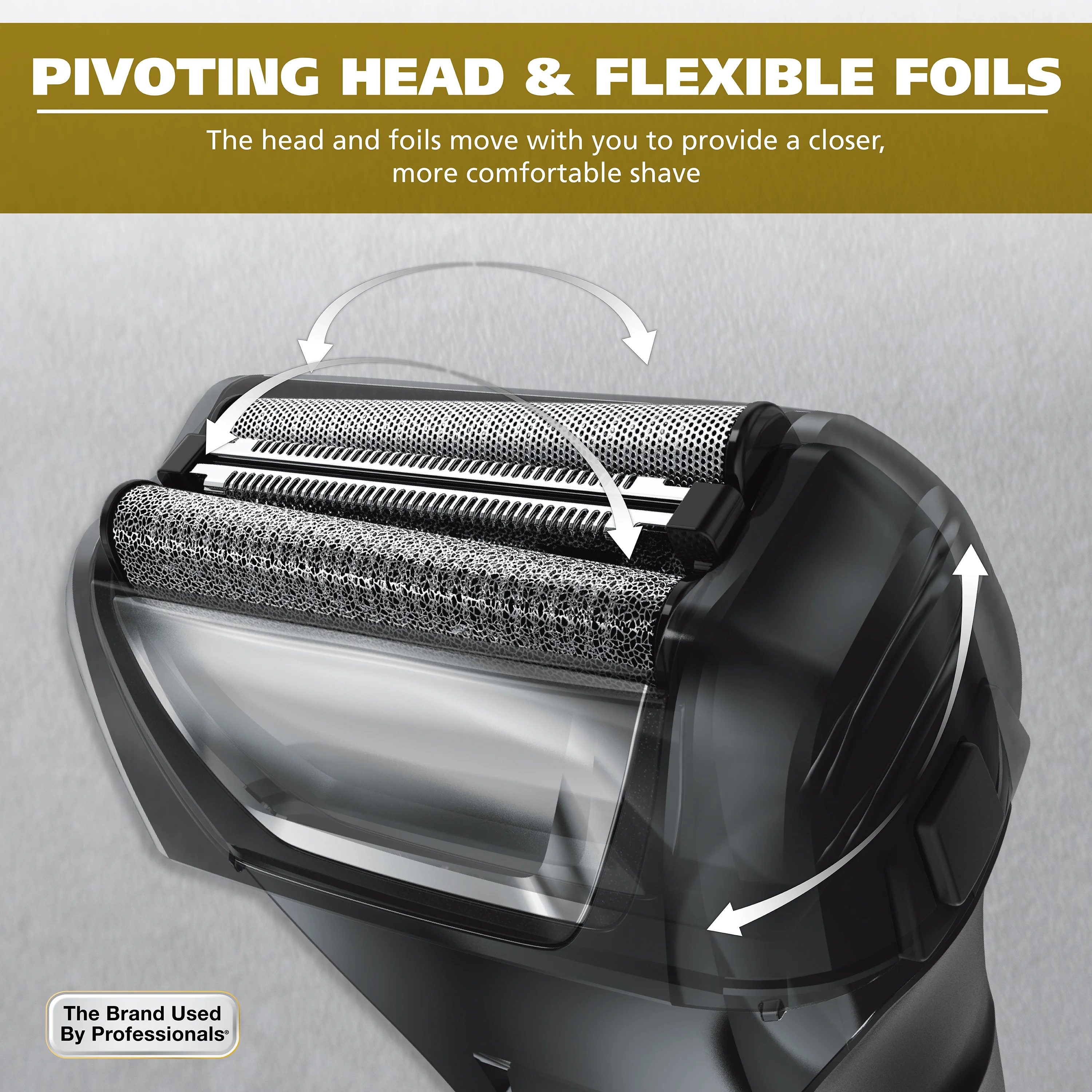 Wahl Manscaper Shaver, Lithium Ion Rechargeable, Waterproof Wet/Dry Flex Hypoallergenic Foils, for Men, 7074 - Image 6