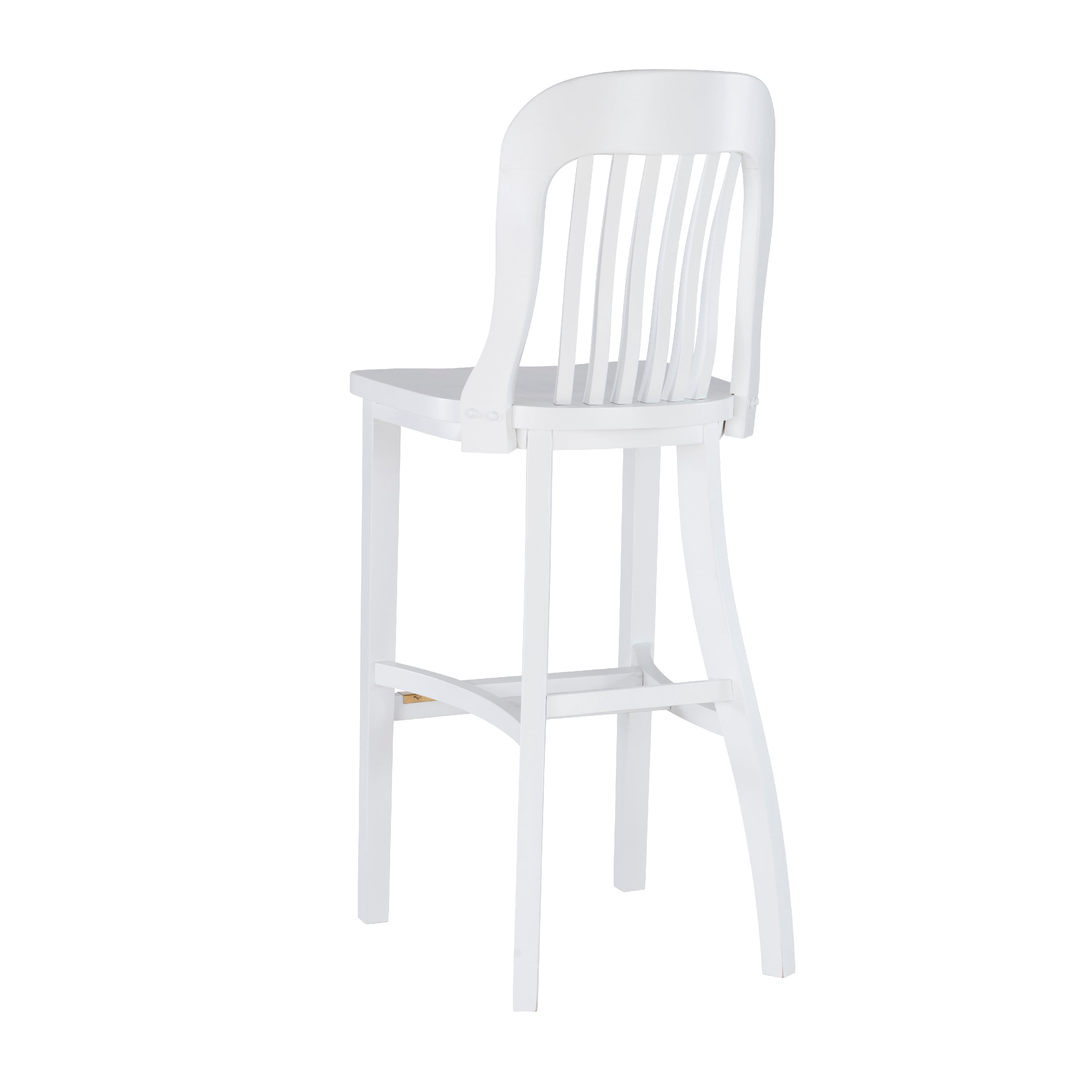 Linon Conway 31" High Back Bar Stools, Set of 2, Classic White - Image 9
