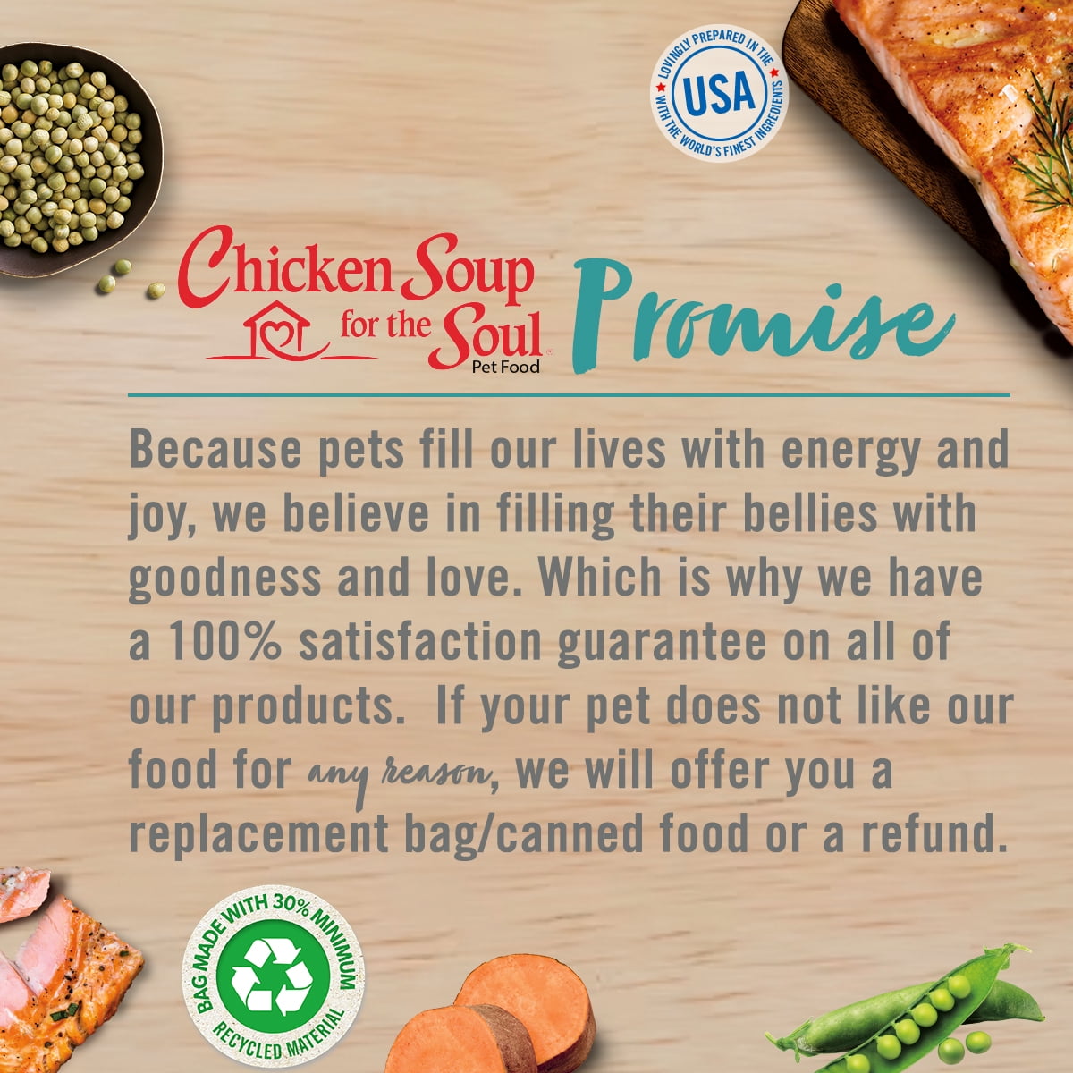 Chicken Soup for the Soul Grain Free All Life Stages Cat Food – Salmon & Legumes Dry Recipe, 12lb - Image 5