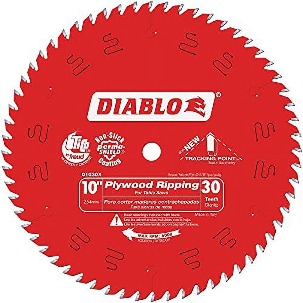 Diablo 10 in. Dia. x 5/8 in. Plywood Ripping TiCo Hi-Density Carbide Saw Blade 30 teeth 1 pc. - Image 3