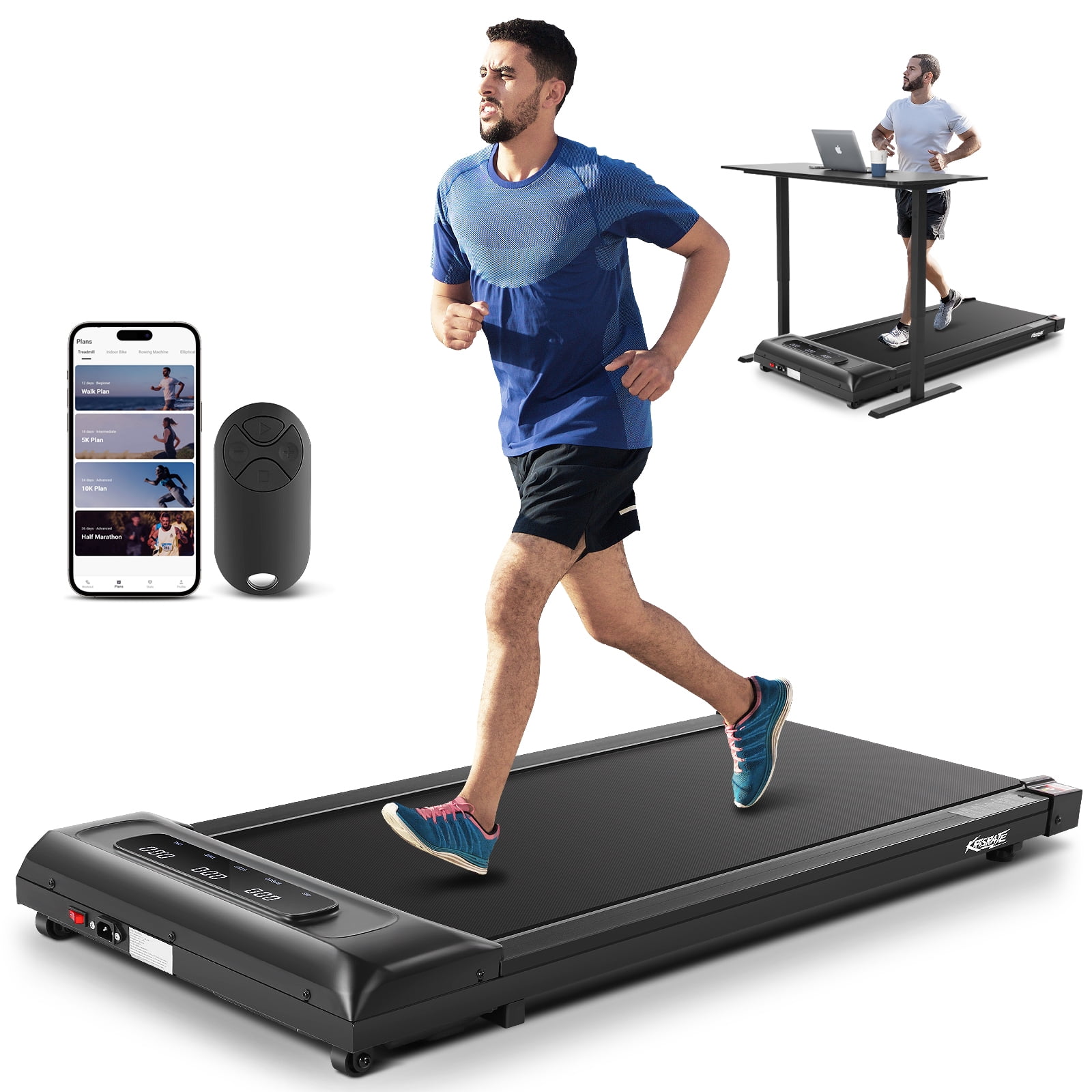 Walking Pad&Under Desk Treadmill for Home&Office, Speed Range 0.5~3.8mph, 300 lbs Weight Capacity - Image 3