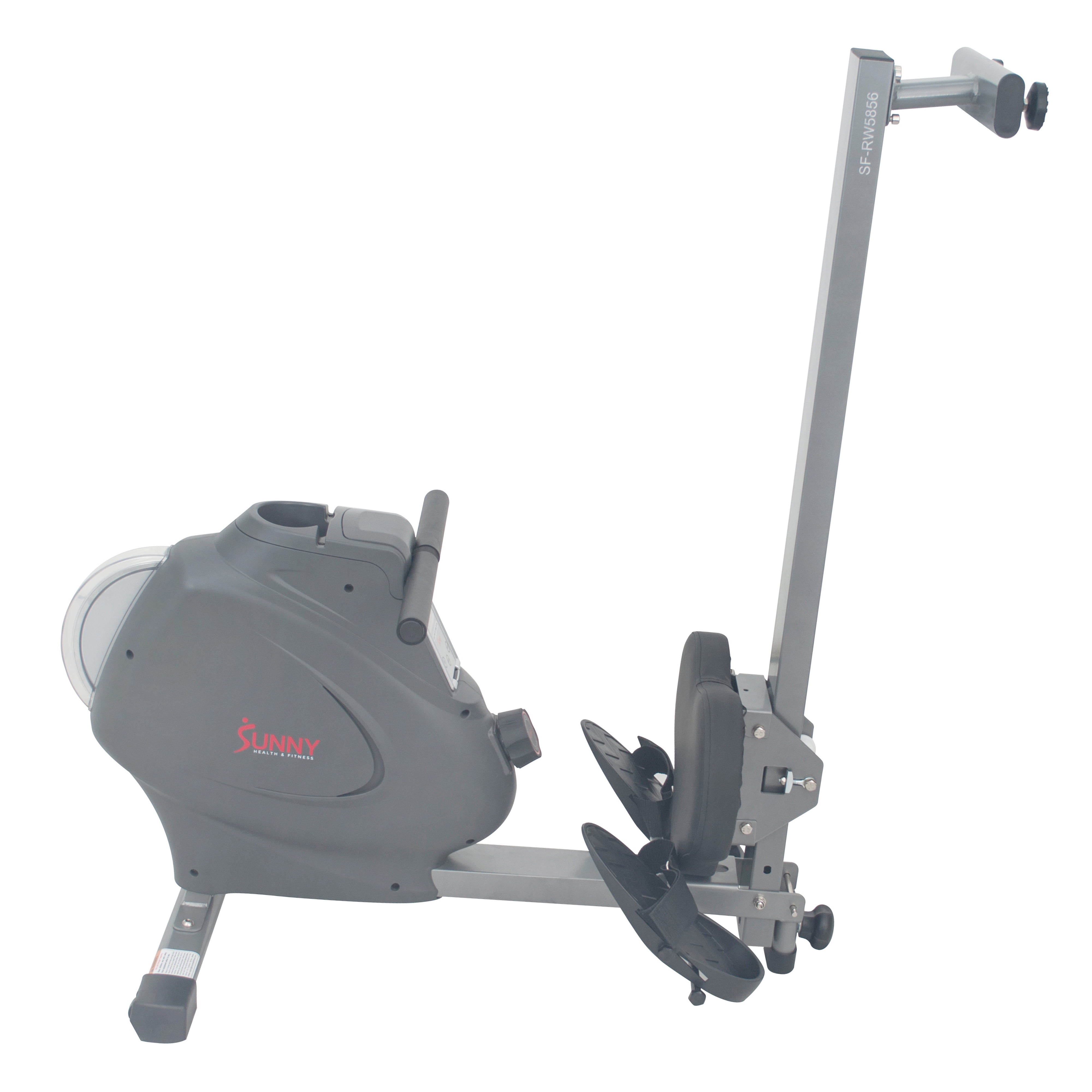 Sunny Health & Fitness Magnetic Rowing Machine Rower, LCD Monitor with Device Holder - SF-RW5856 - Image 9
