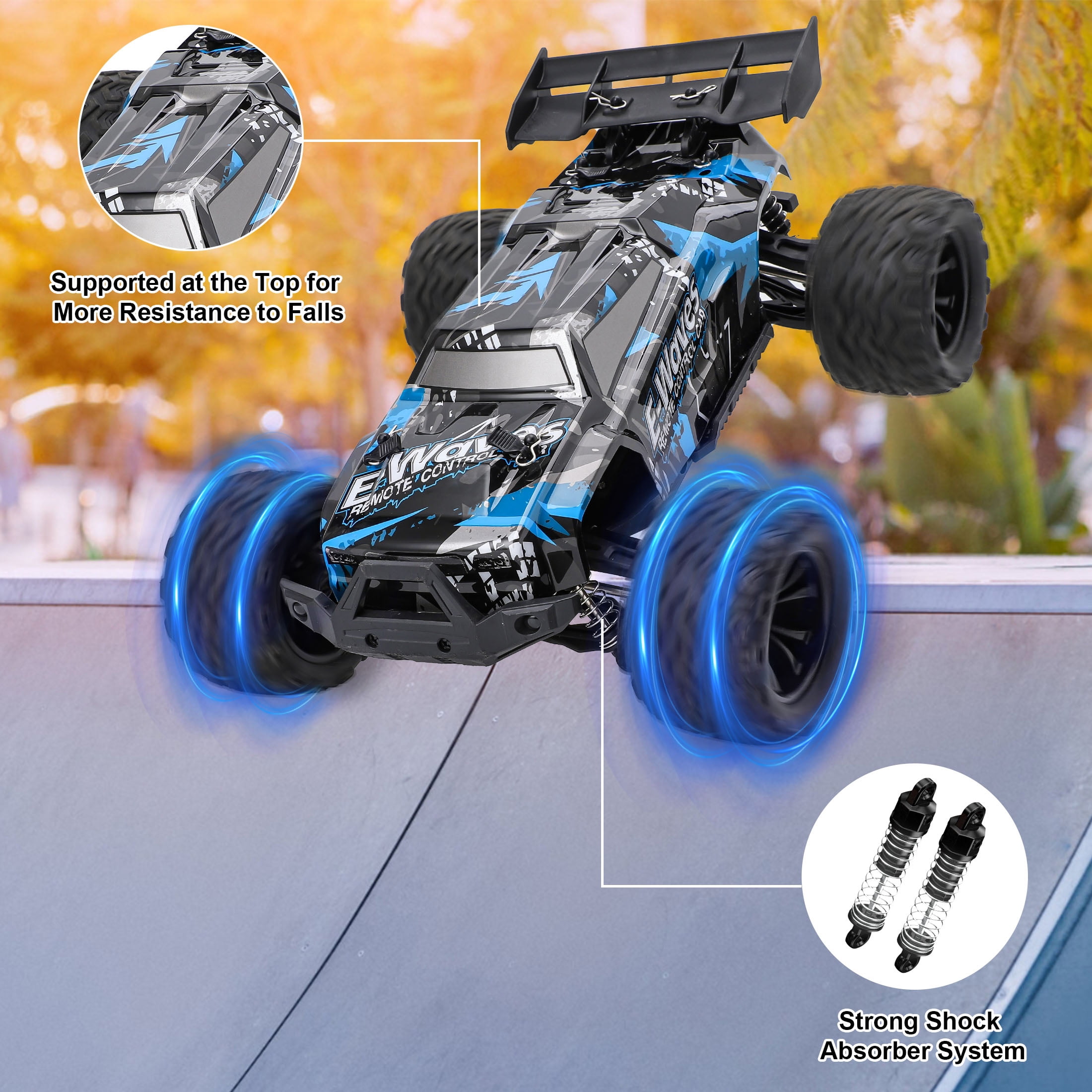 Loewten Fast RC Truck for Adults – 40+ km/h 1:14 4WD Off-Road Remote Control Car, 2 Batteries & 2 Shells - Image 6