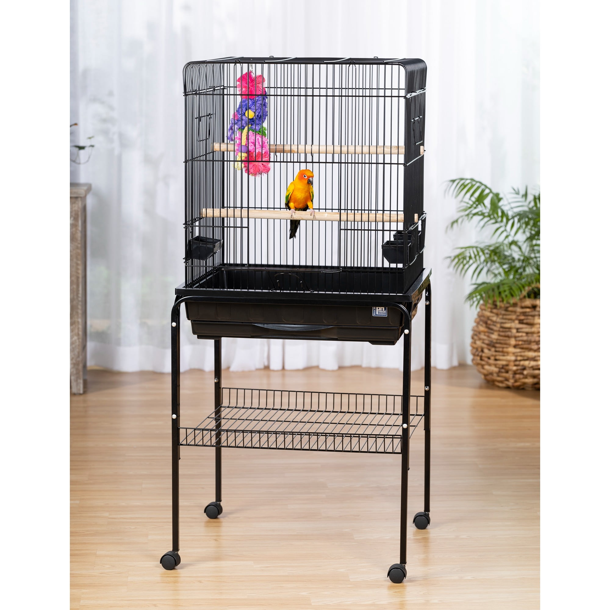 Prevue Pet Products Parrot Bird Cage - Black SP25217B/B - Image 4