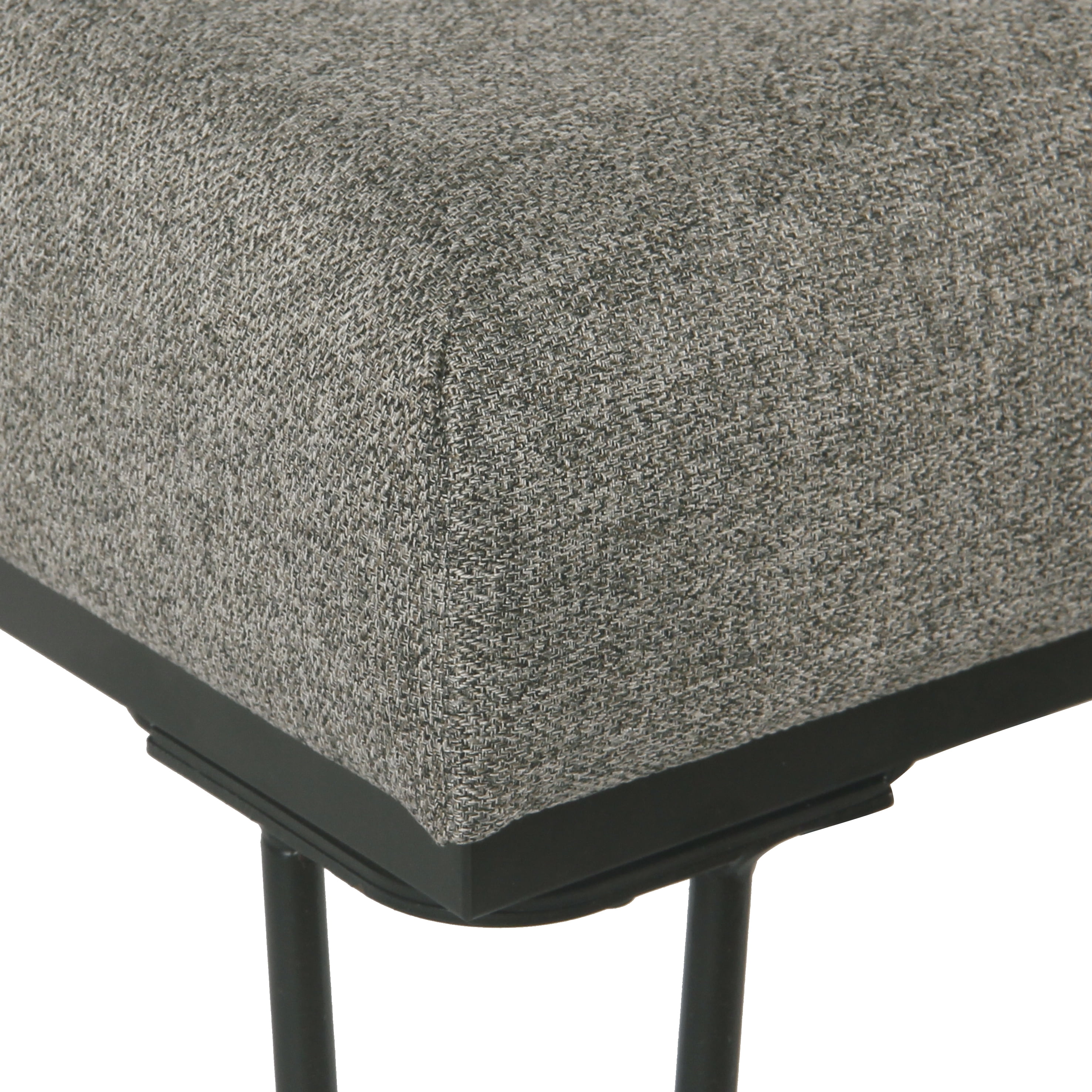 HomePop Mid Mod Square Stool Ottoman - Image 5
