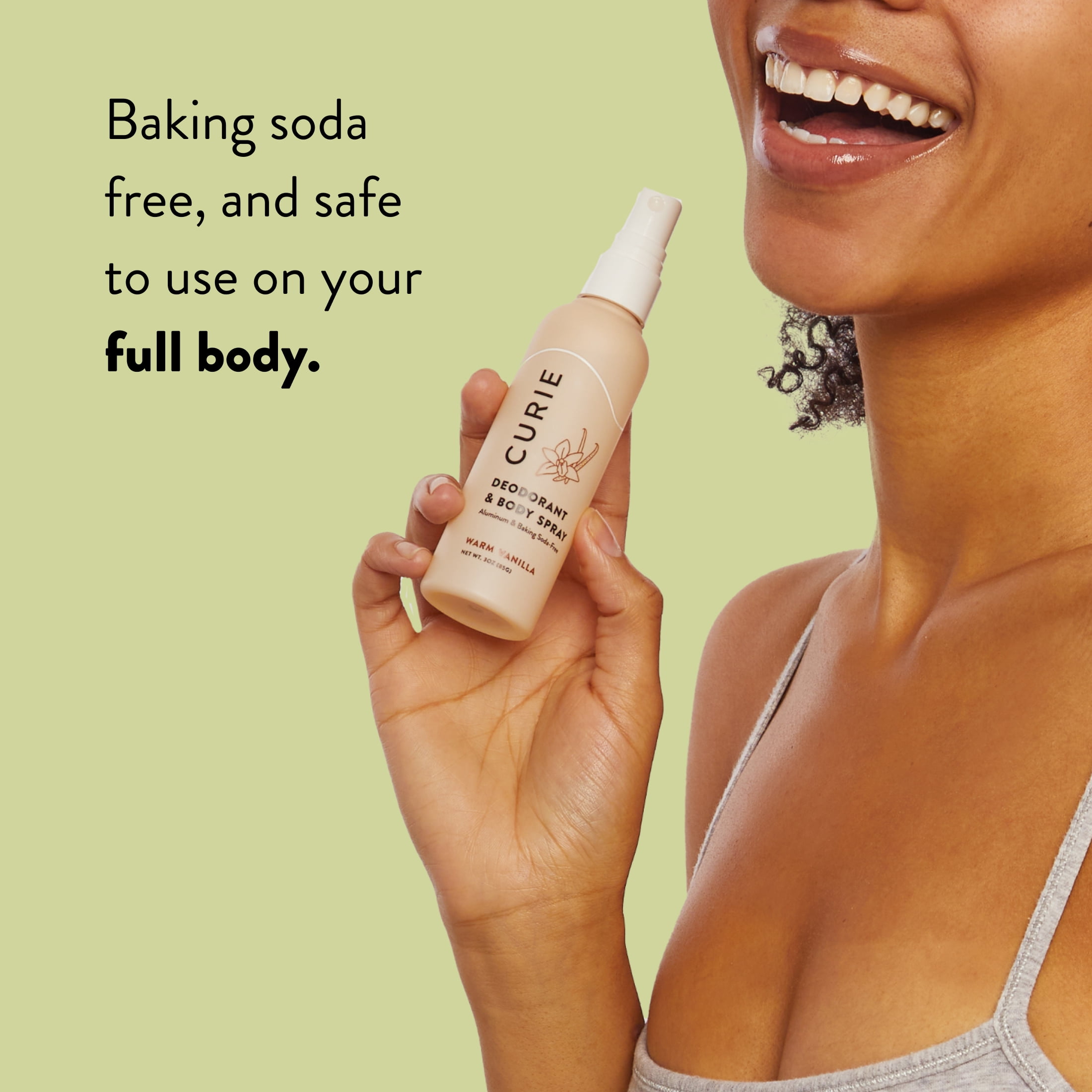 (3 pack) Curie Whole Body Deodorant, for Men and Women, Aluminum-Free, Warm Vanilla, 3 fl oz - Image 5