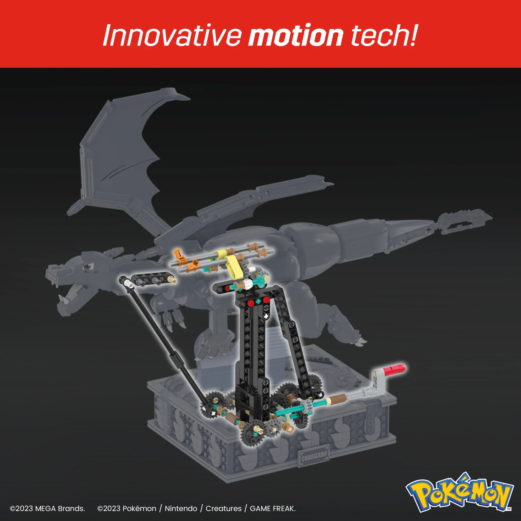 MEGA Pokemon Charizard Building Kit with Motion (1663 Pieces) for Collectors - Image 3