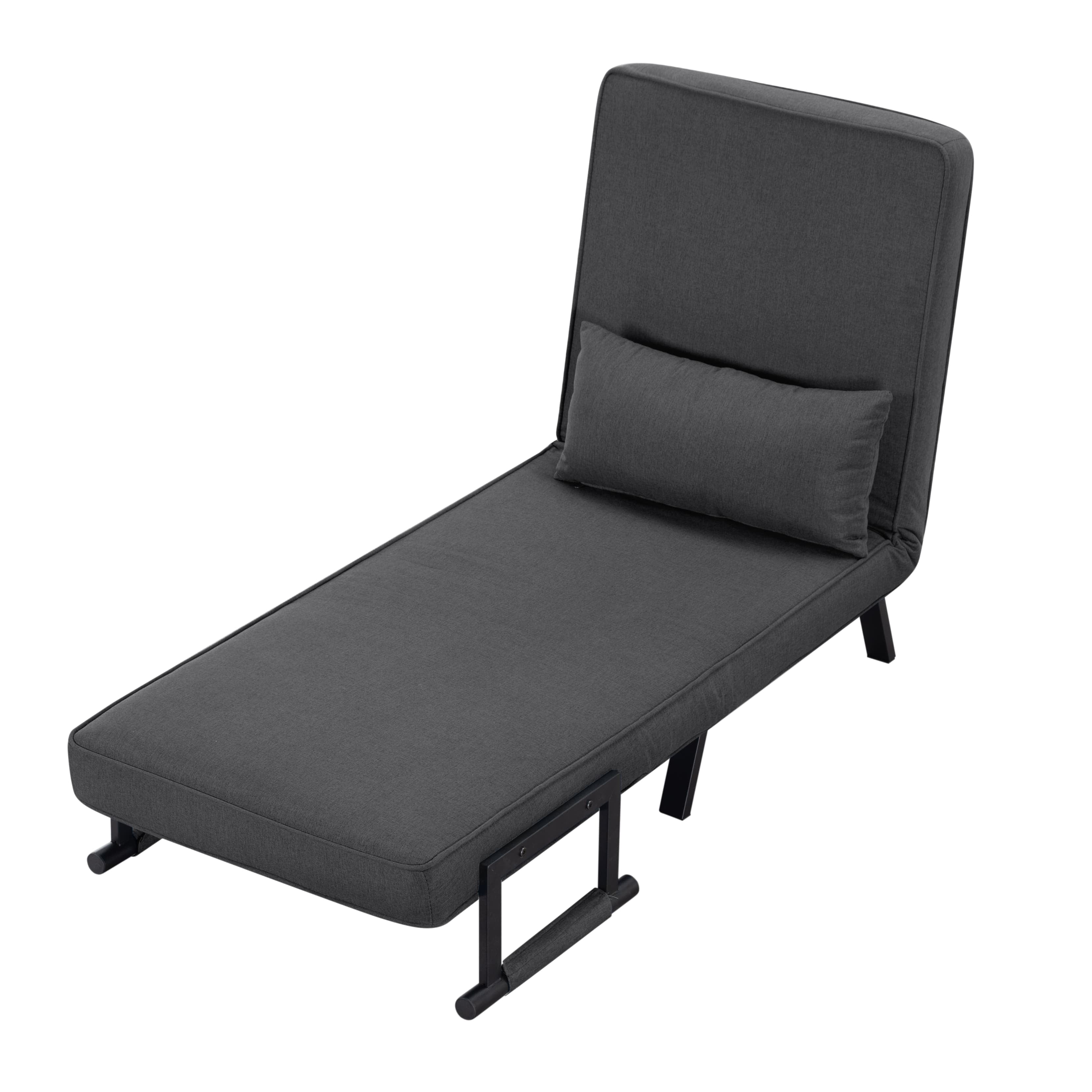 BSHTI 26”Folding Arm Chair Lounge 4-in-1, Convertible Sofa Bed, Modern Sofa Bed,for Small Spaces,Living Room,Guest Room,Office(Dark Gray) - Image 40