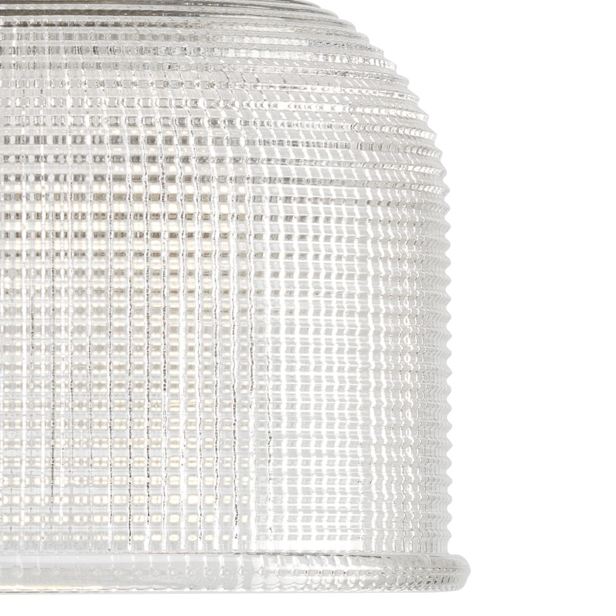 Archie Collection One-Light Venetian Bronze Clear Double Prismatic Glass Coastal Bath Vanity Light - Image 5