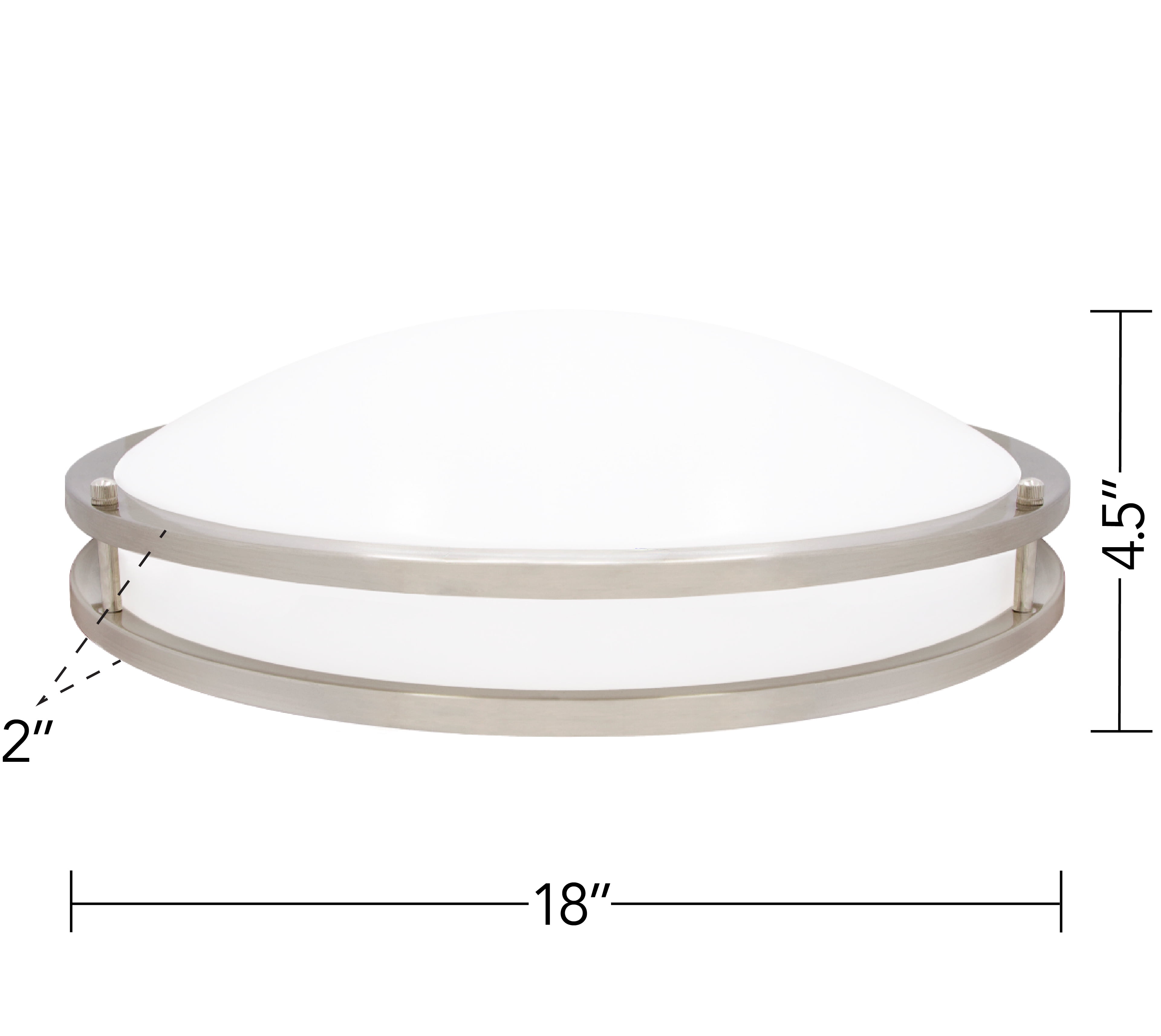 Maxxima 18 in. LED Flush Mount Ceiling Light, 5 CCT 2700K-5000K, 2000 Lumens, Round Color Selectable Dual Ring Fixture, Dimmable - Image 8