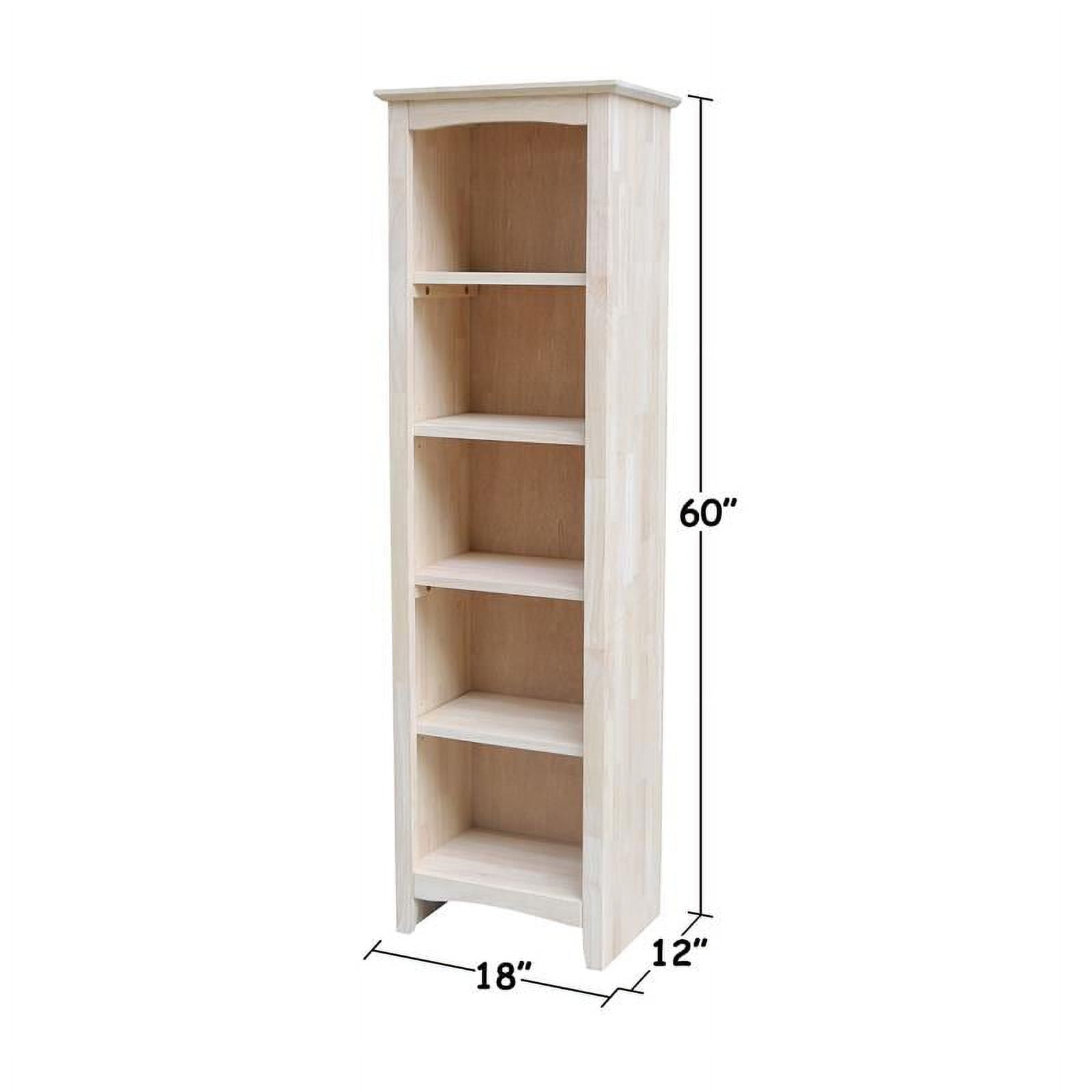 International Concepts Solid Wood Shaker Bookcase, 60 in H - Image 10
