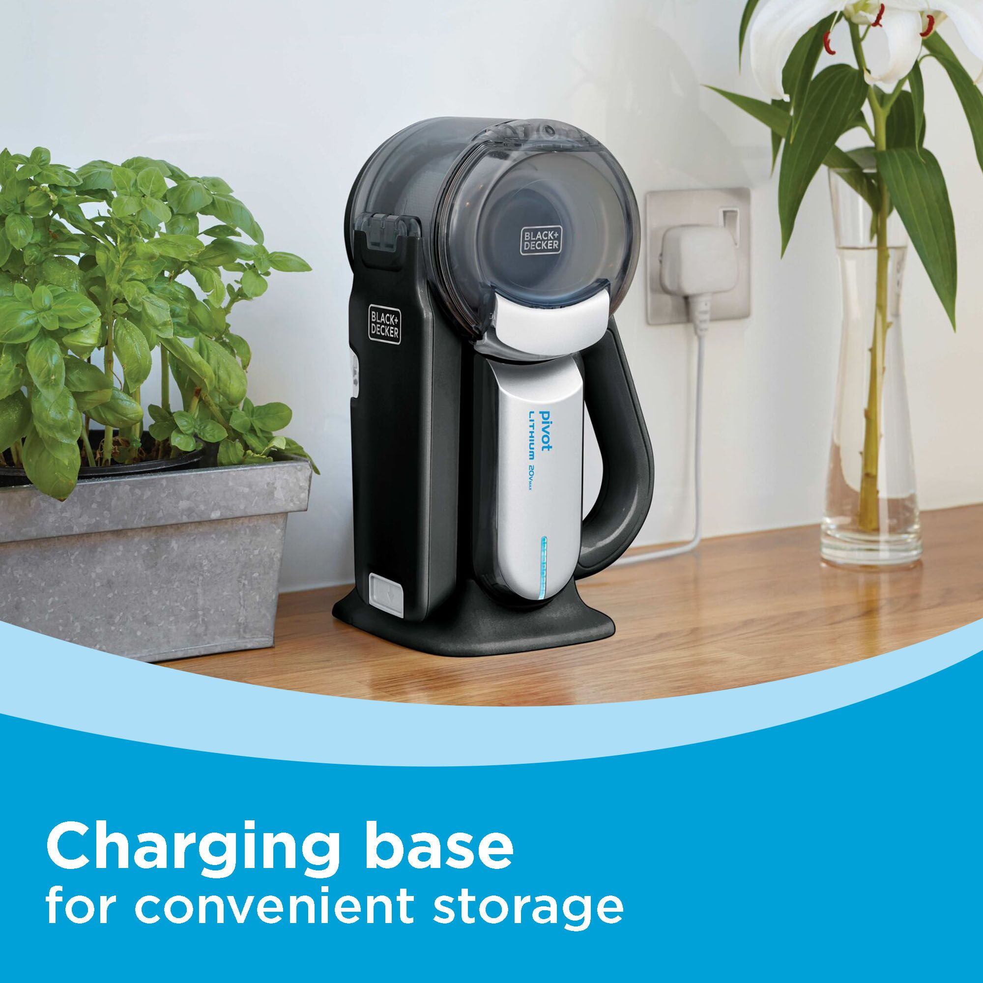 BLACK+DECKER dustbuster Pivot Cordless Handheld Vacuum, for Home & Car, with Pivoting Wide Mouth Nozzle, BDH2000PL, Black - Image 10