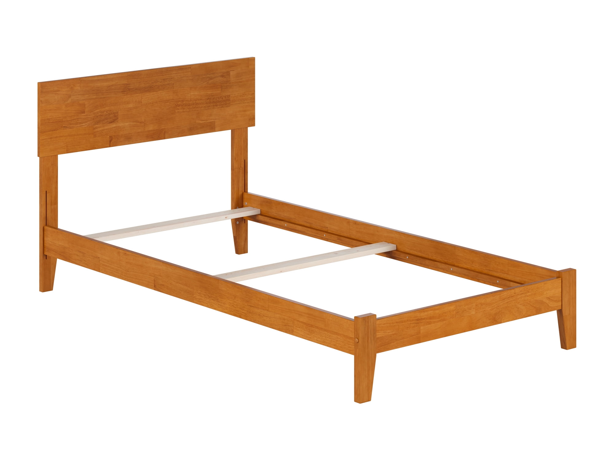 AFI Orlando Twin Solid Wood Foundation Bed, Light Toffee - Image 9