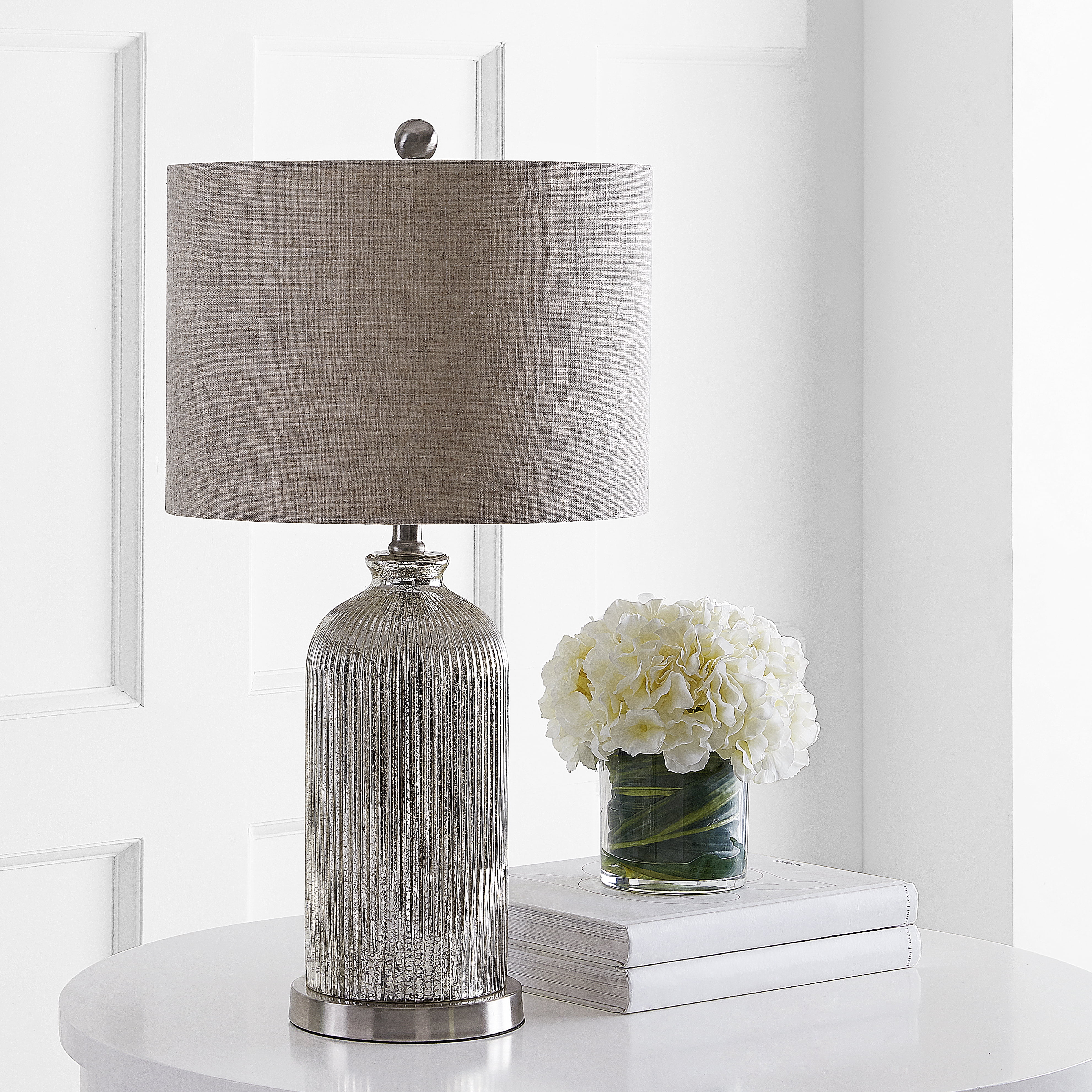 SAFAVIEH Ashson Rustic 26 in. H Table Lamp, Silver/Ivory - Image 10