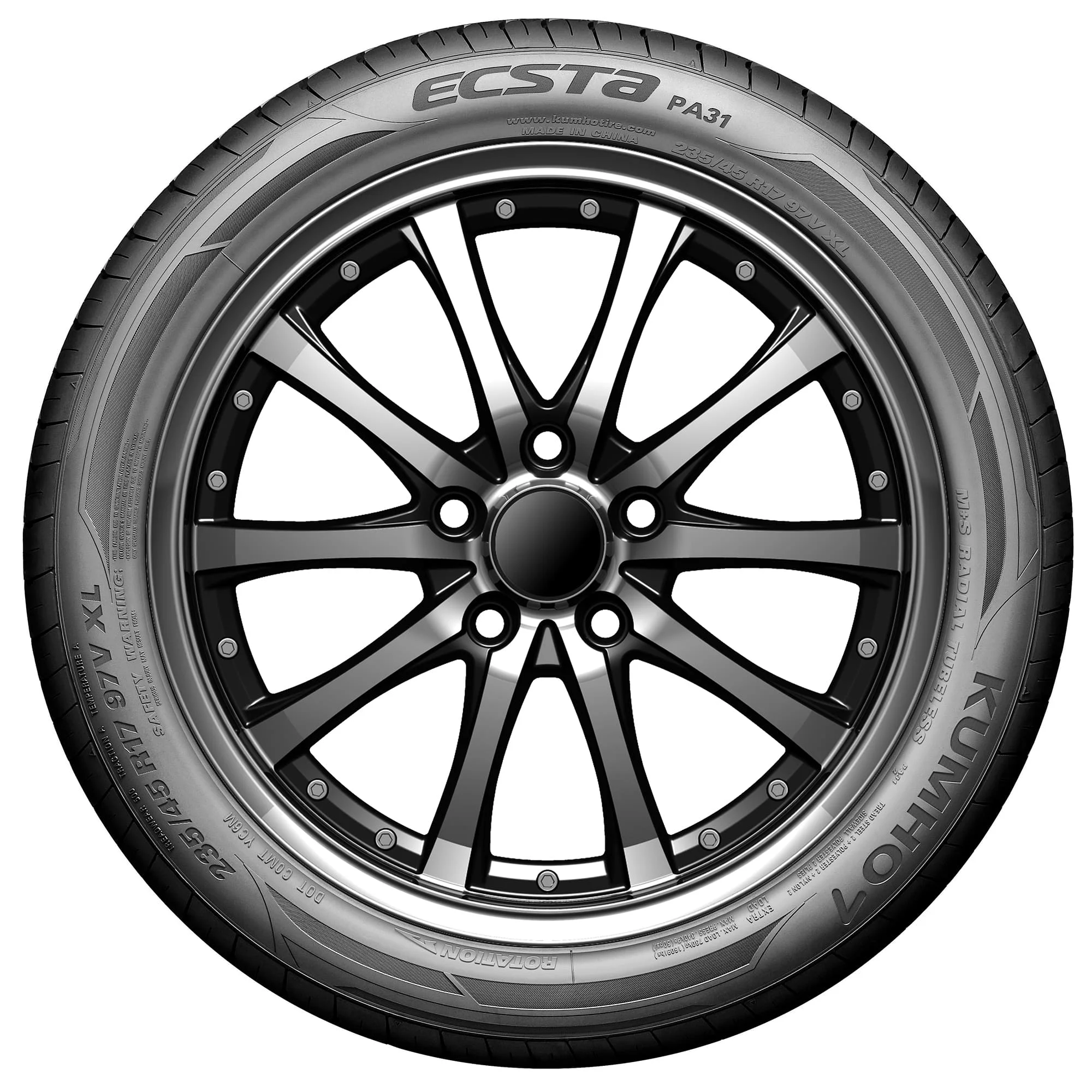 Kumho Ecsta PA31 UHP 215/45R17 91V XL Passenger Tire - Image 5