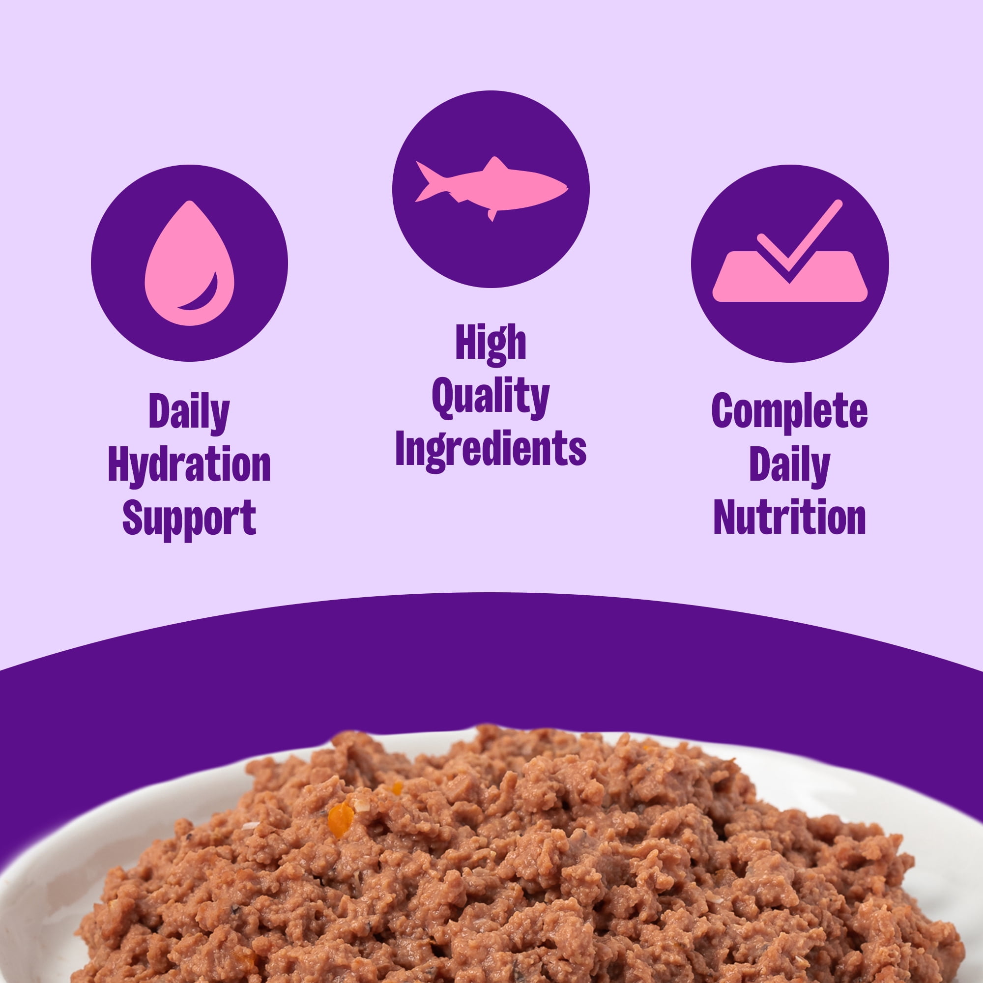 Wellness Complete Health Pate Senior Wet Cat Food, Natural, Protein-Rich, Grain Free, 3 Ounce, 24 Pack, (Tuna & Salmon Age Advantage) - Image 2