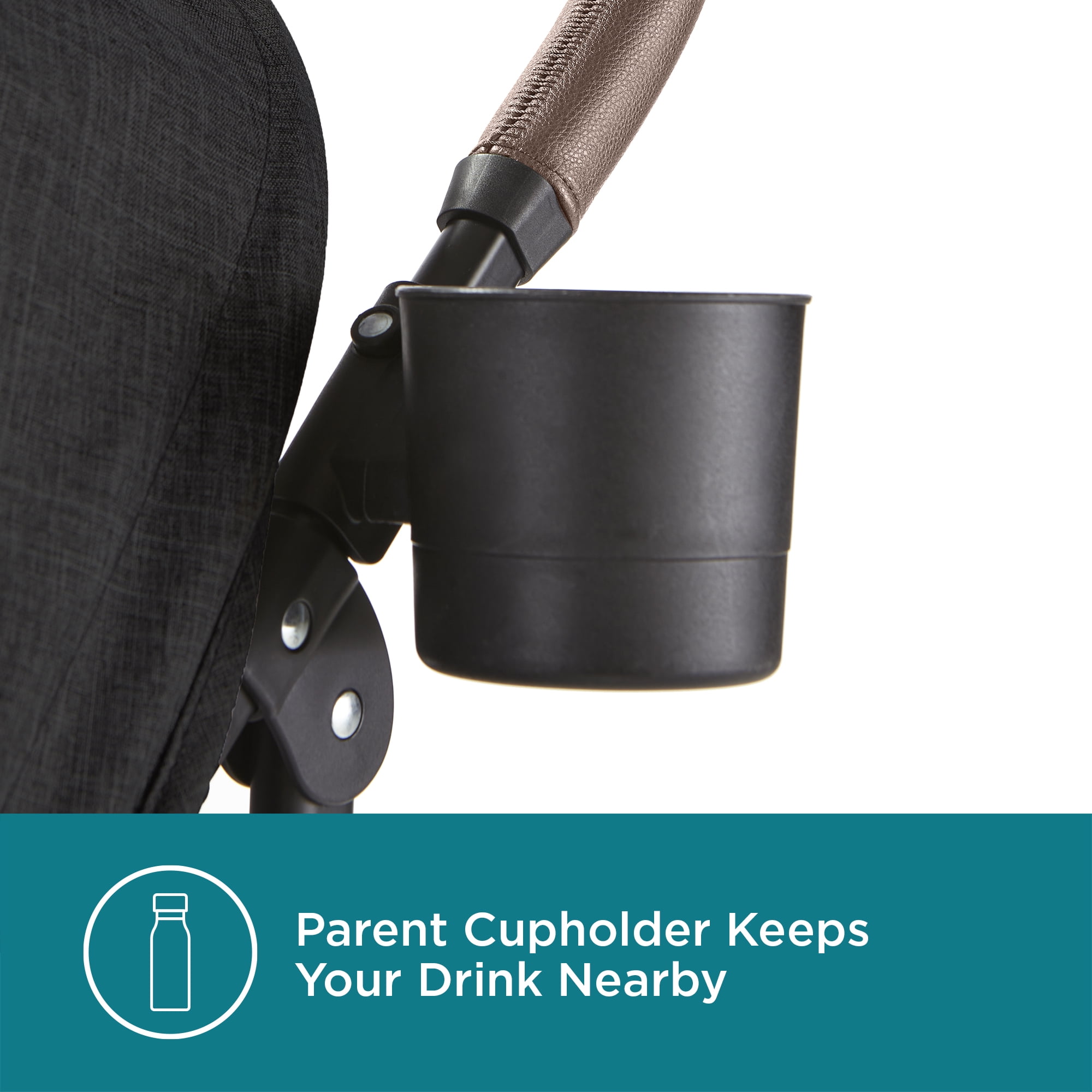 Contours MaxLite Deluxe Baby Umbrella Stroller, Carbon - Image 3