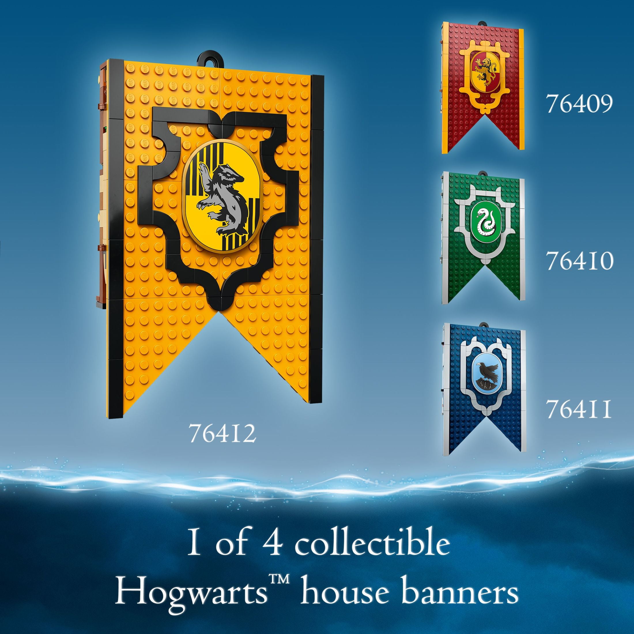 LEGO Harry Potter Hufflepuff House Banner 76412 - Hogwarts Castle Common Room Toy or Wall Decoration, Set with 3 Minifigures and Mandrake, Collectible Travel Toys, Great Gift for Boys, Girls, or Kids - Image 8