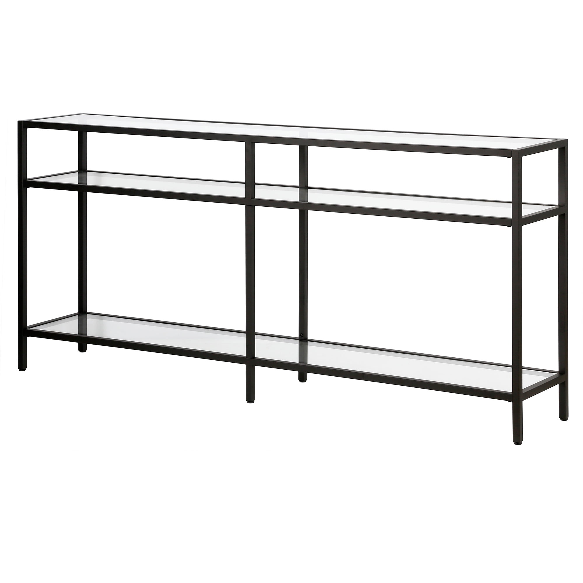 Evelyn&Zoe Sivil 64" Wide Rectangular Console Table, Blackened Bronze - Image 5