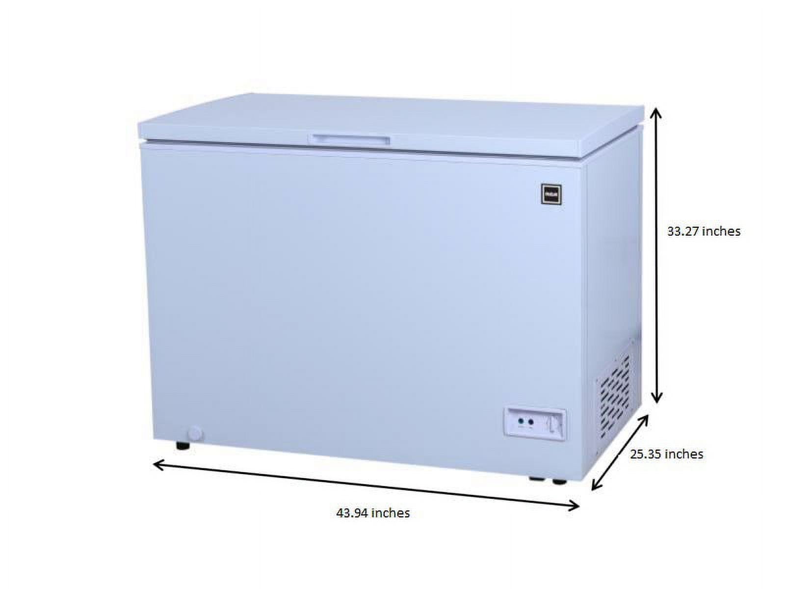 RCA 10.0 cu ft Efficient Chest Freezer, White - Image 5