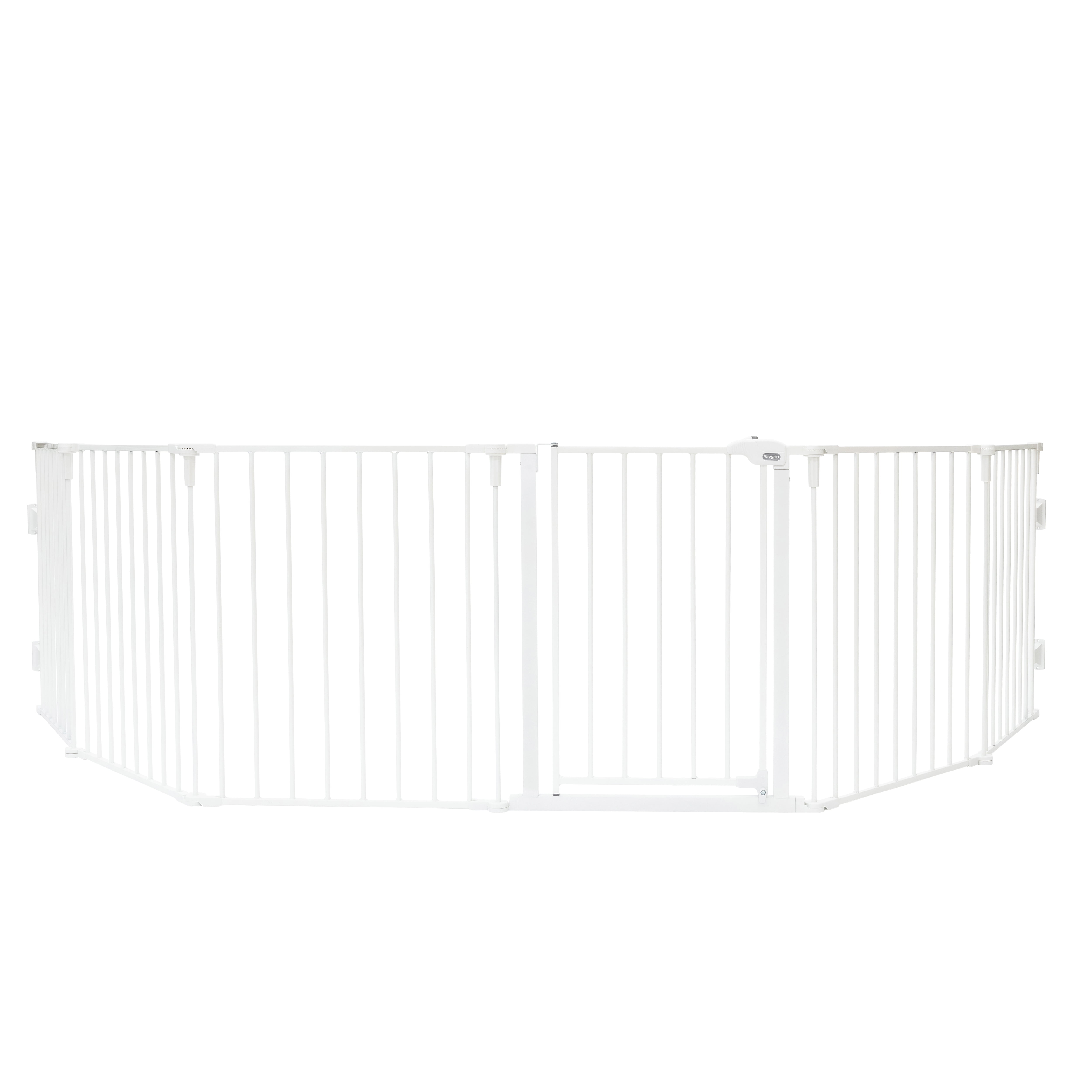 Regalo Super Wide Baby Gate and Play Yard, 56-144 in, White, Ages 6-24 Months - Image 12