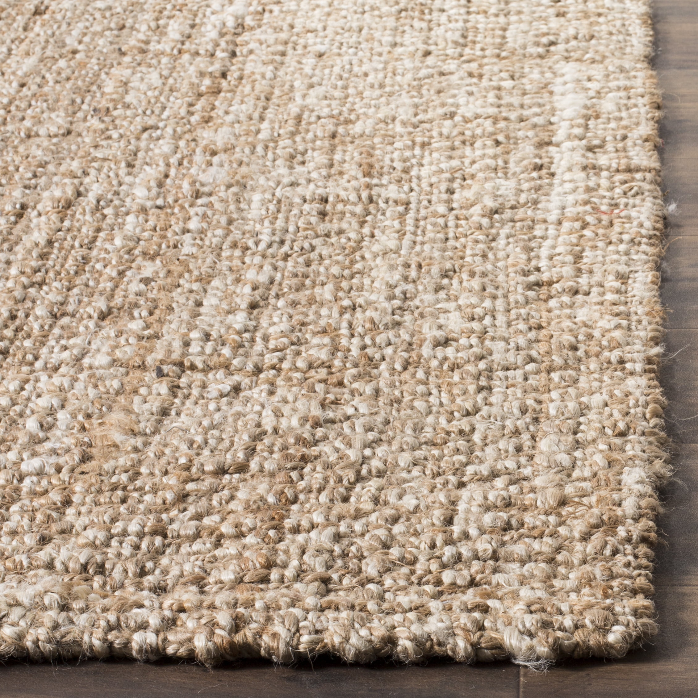 SAFAVIEH Natural Fiber Crispin Braided Jute Area Rug, Natural, 6' x 6' Square - Image 3
