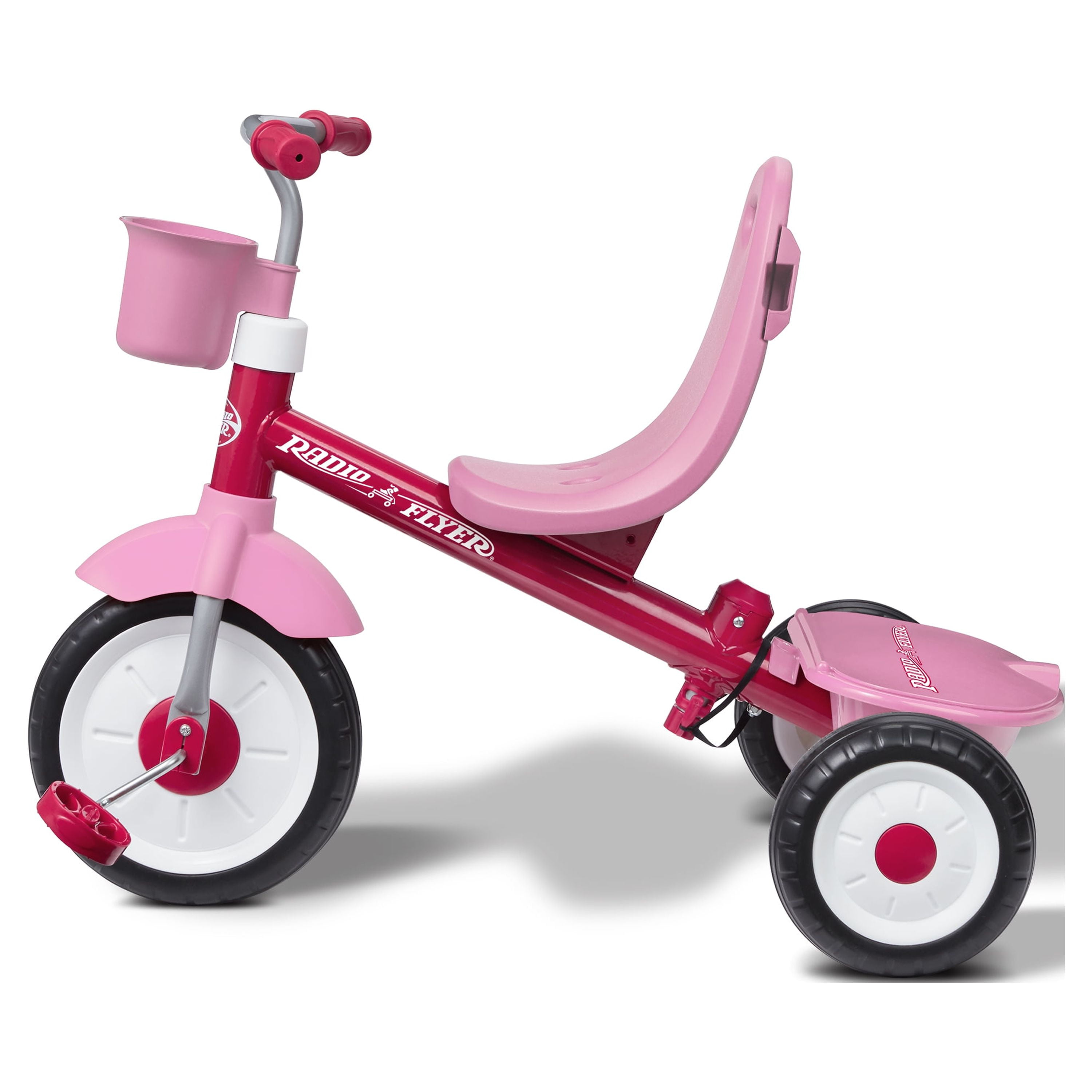 Radio Flyer 4-in-1 Stroll 'N Trike Infant and Toddler Tricycle Stroller, Pink - Image 20