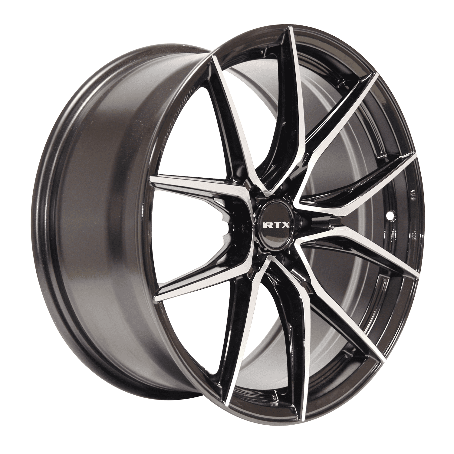 RTX Slick 16x7 5x114.3 ET40 CB73.1 Black Machined Wheel - Image 3