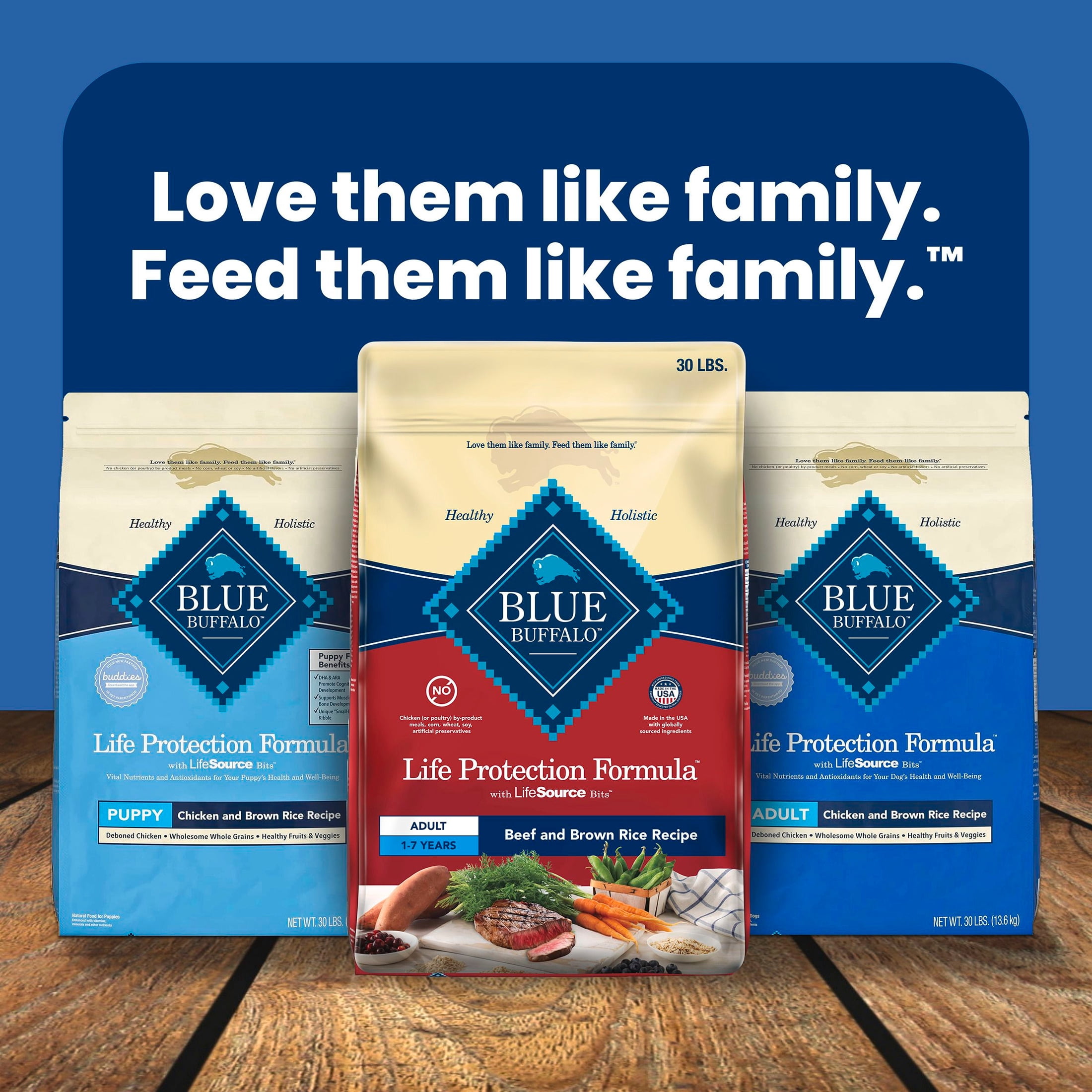 Blue Buffalo Life Protection Formula Adult Dry Dog Food, Beef & Brown Rice, 30lb Bag - Image 11