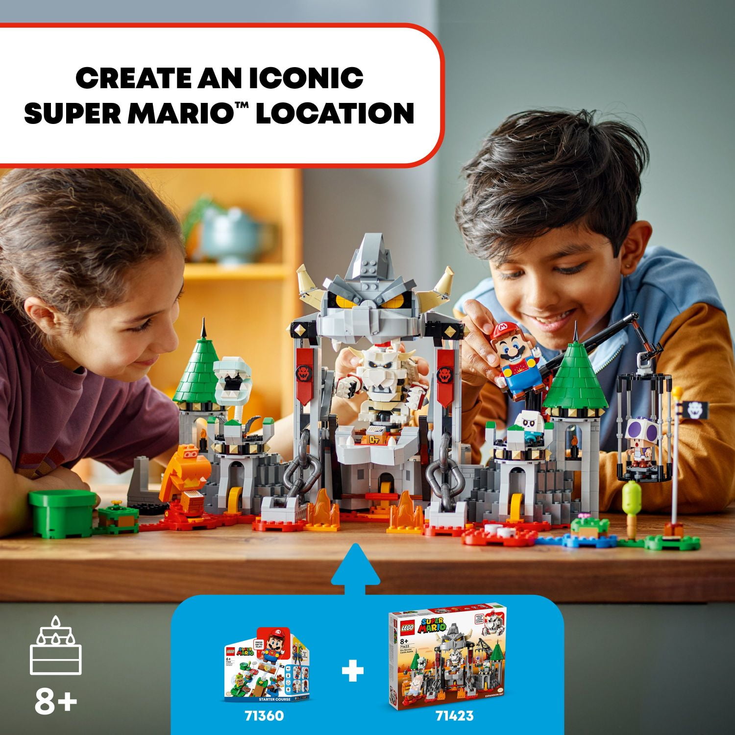 LEGO Super Mario Dry Bowser Castle Battle Expansion Set, Buildable Game with 5 Toy Figures Included, Super Mario Gift for Kids Ages 8+, 71423 - Image 8