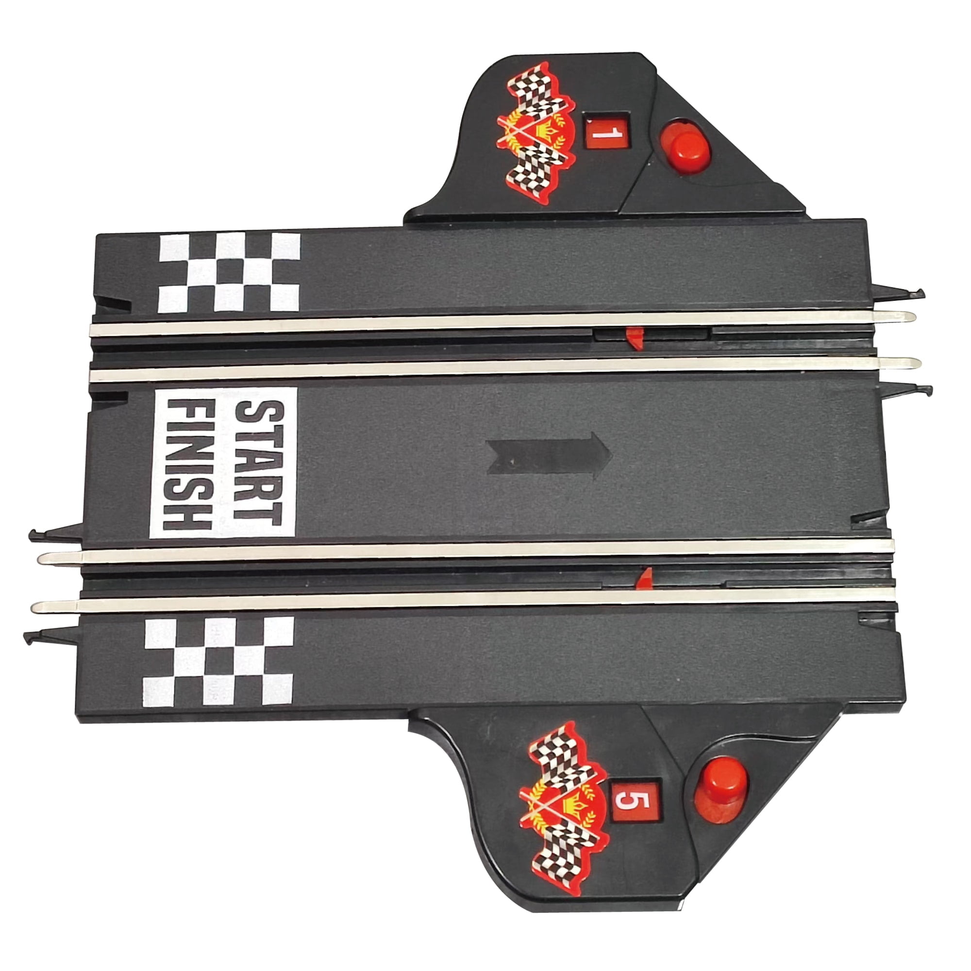 RaceXCale: Master Racer - 1:43 Scale G5 & G6 Slot Car Track, Electric Power Toy Set, 8'3" x 4'6", 4 Magnetic Cars w/ Head Lights, 2 Speed Controllers - Image 3