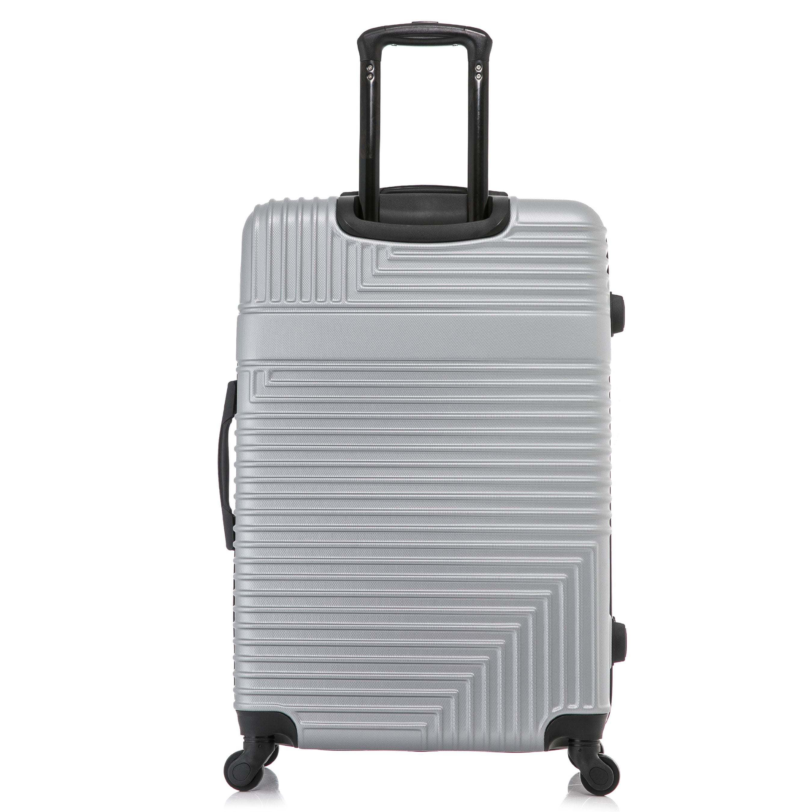 InUSA Resilience 28" Hardside Lightweight Luggage with Spinner Wheels, Handle, and Trolley, Silver - Image 7